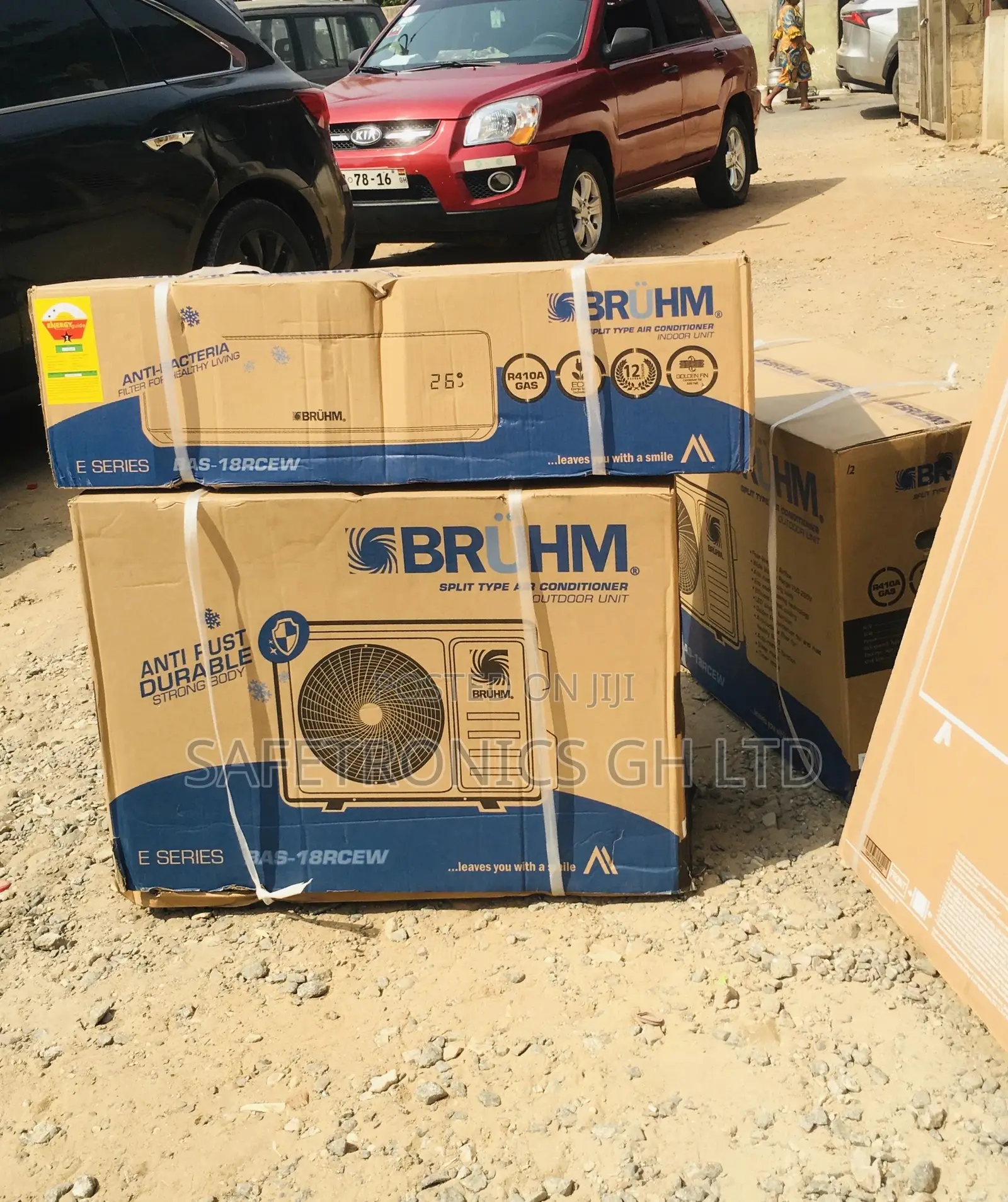 Bruhm Split R410 1.5hp White Lasting Gas Airconditioner
