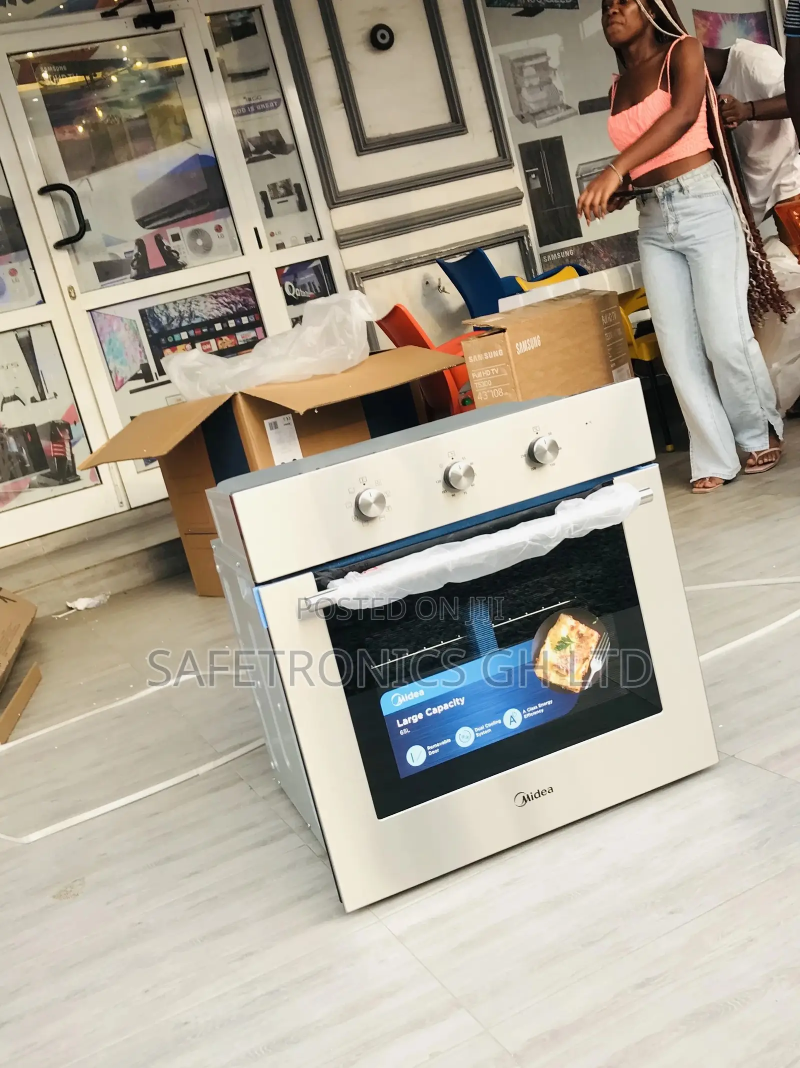 Midea AM717B57 Electric Sliver 17 Liters Microwave in-Built