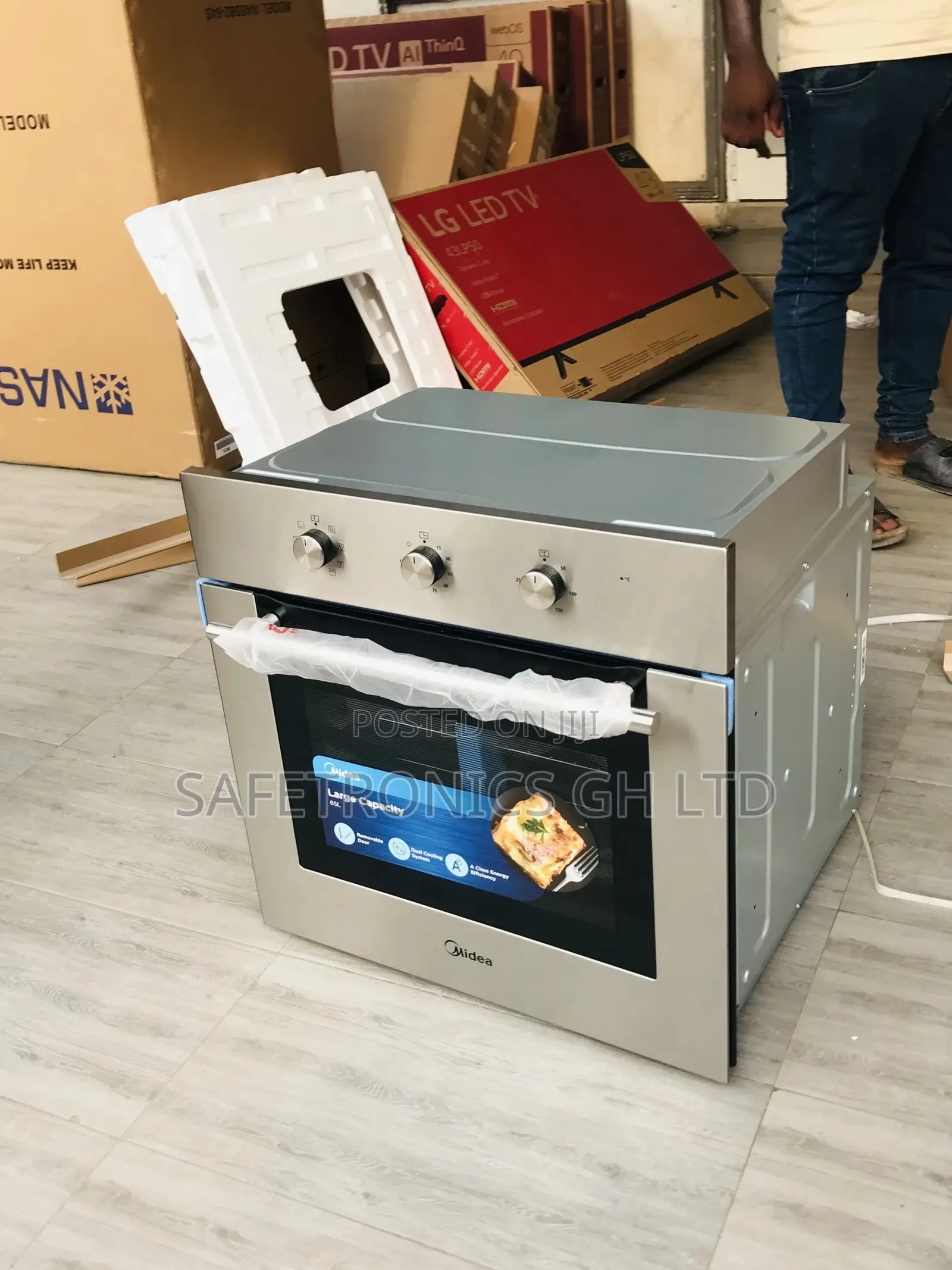 Midea Microwave 17 Liters AM717B57 Electric Sliver in-Built