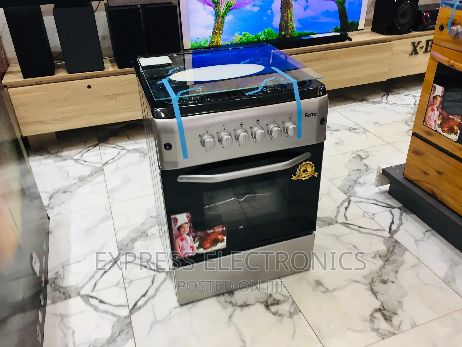 4burner Gas Cooker Oven Grill Ferre 60/60 