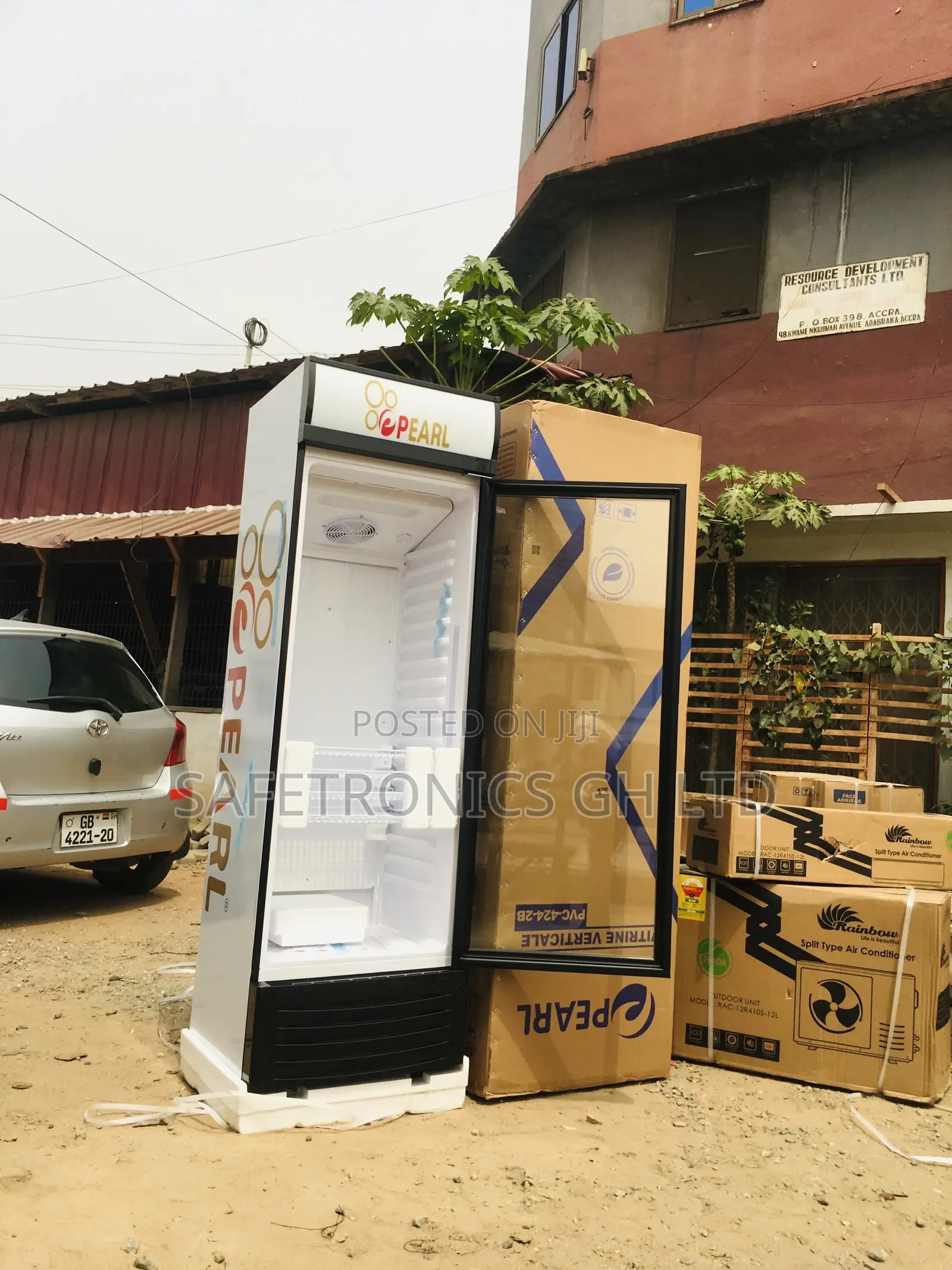 Display Pearl PVC-424 Glass Singledoor Electric Fridge
