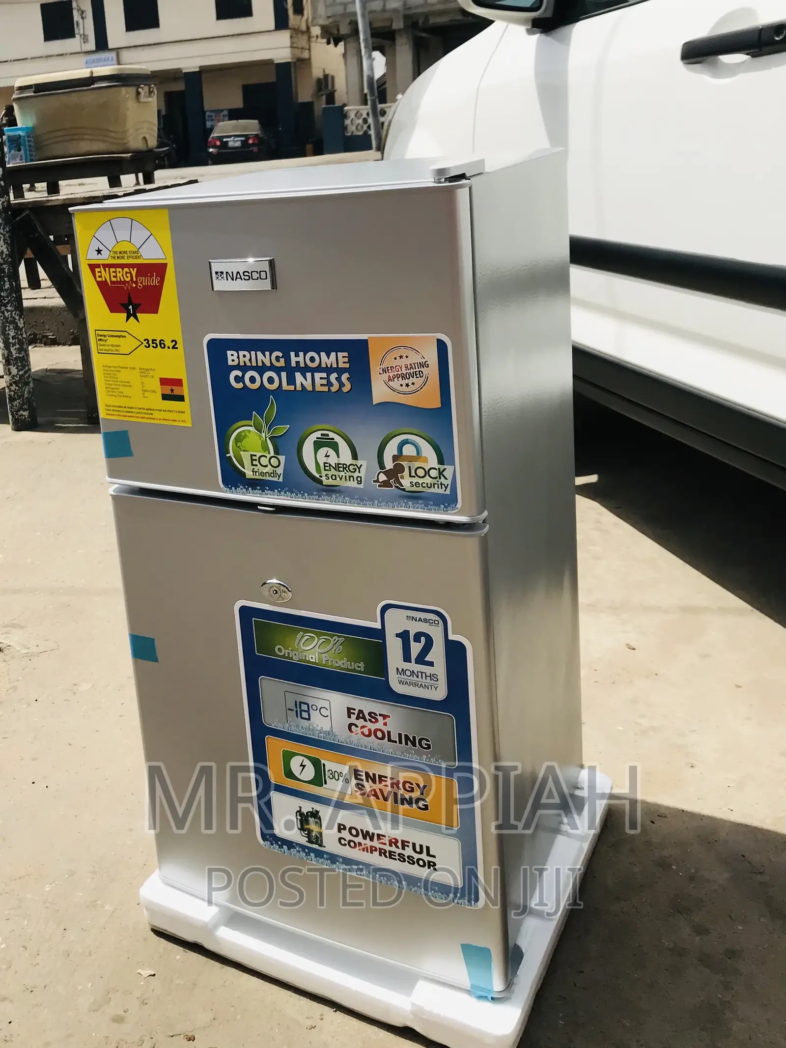 Quality Nasco Nasf2-120 2 Door Electric Table Top Fridge