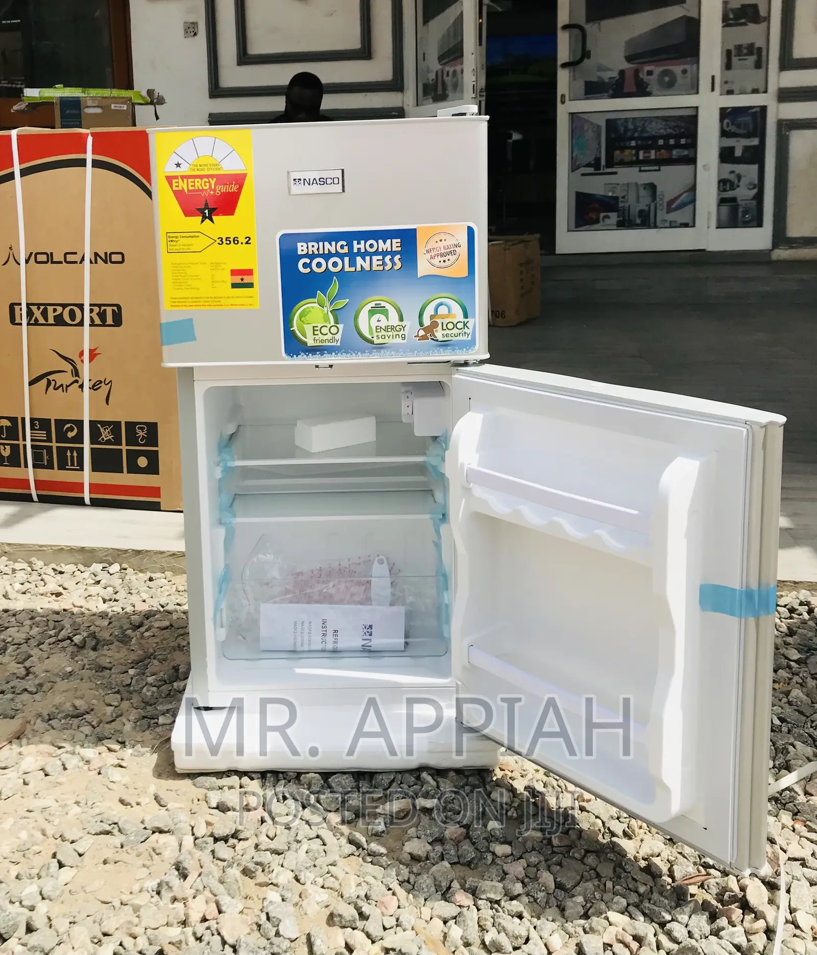 Latest Nasco Nasf2-120 2 Door Table Top Electric Fridge.