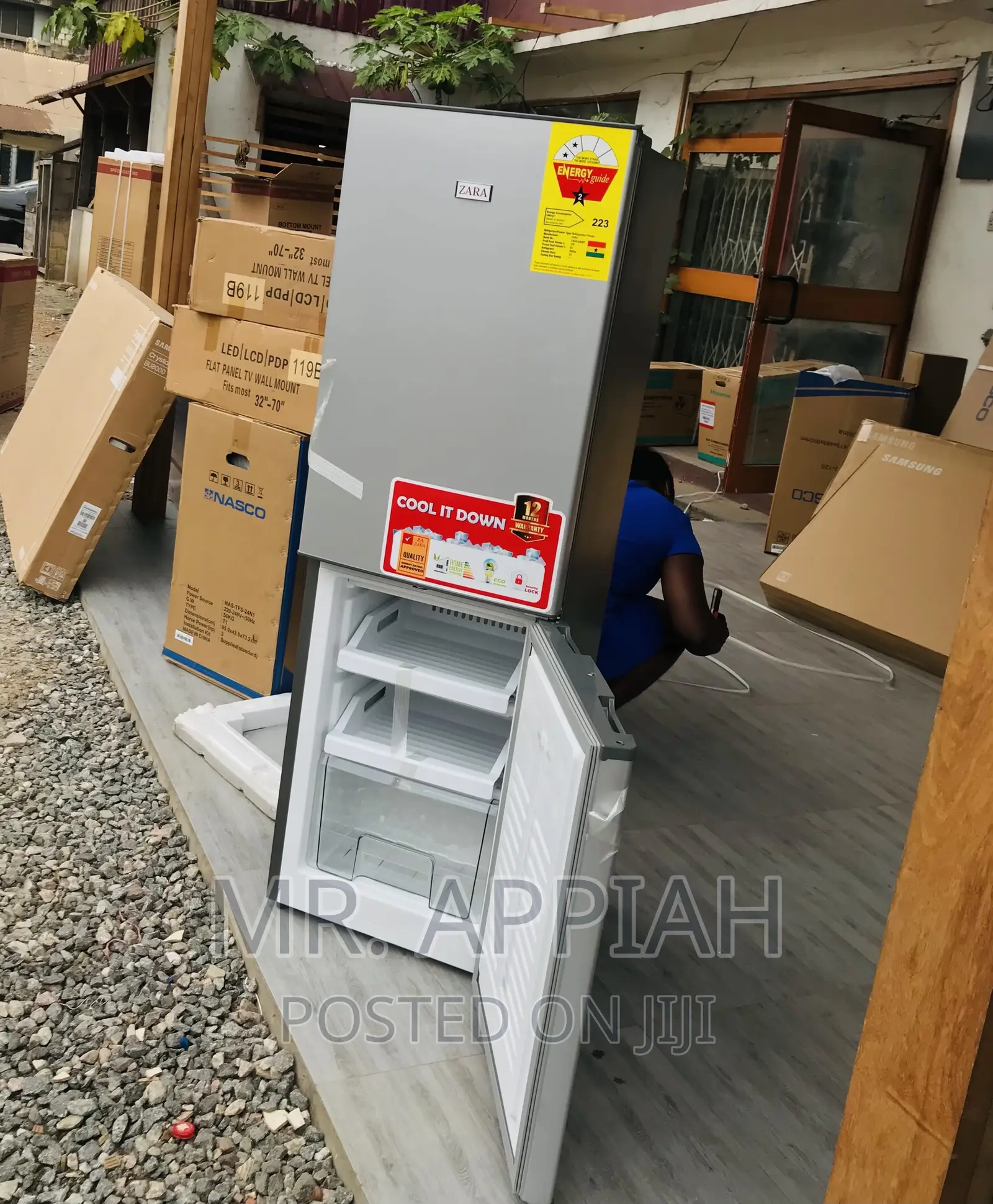 Lovely Design Zara 240bf 2 Door Electric Fridge.