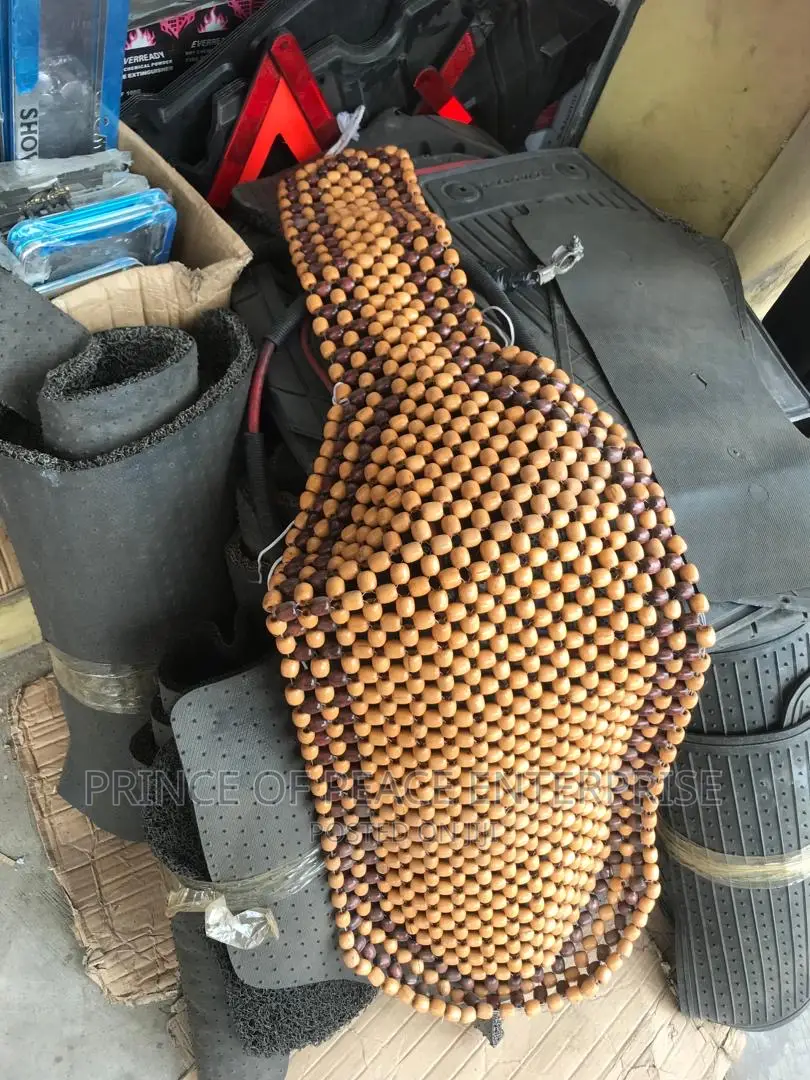 Two Front Wooden Beads Seat Support