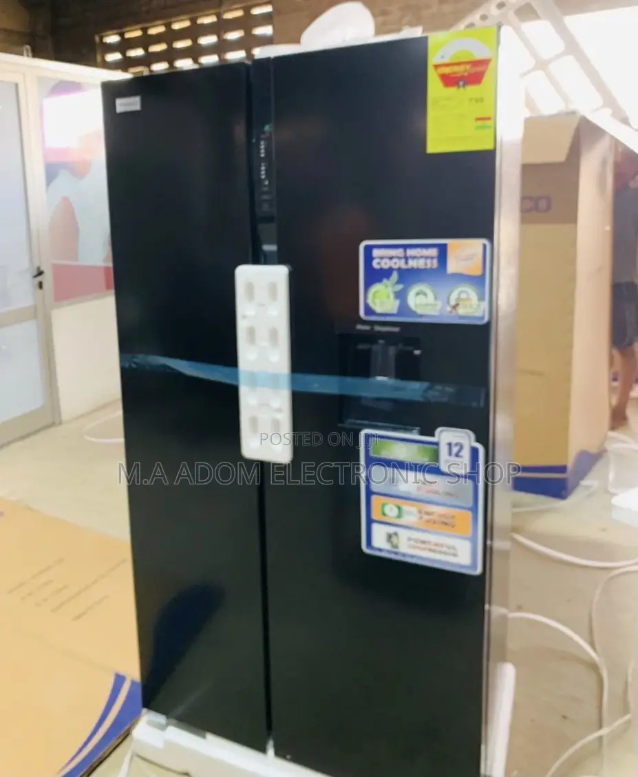 Original Nasco Side by Side Electric Fridge Nassb2-64s,Black