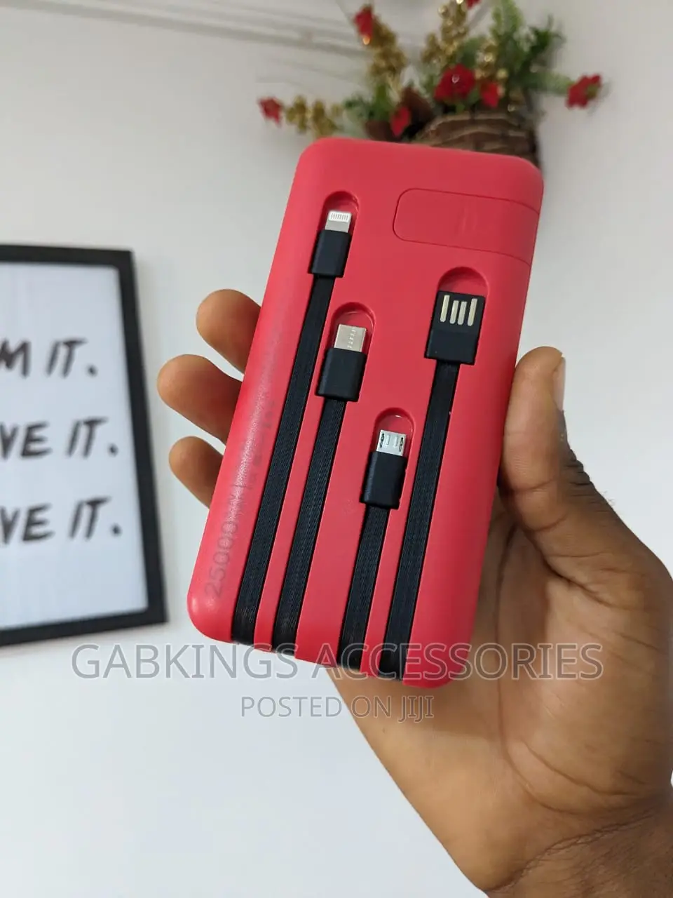 Powerbank With Built-in Cables