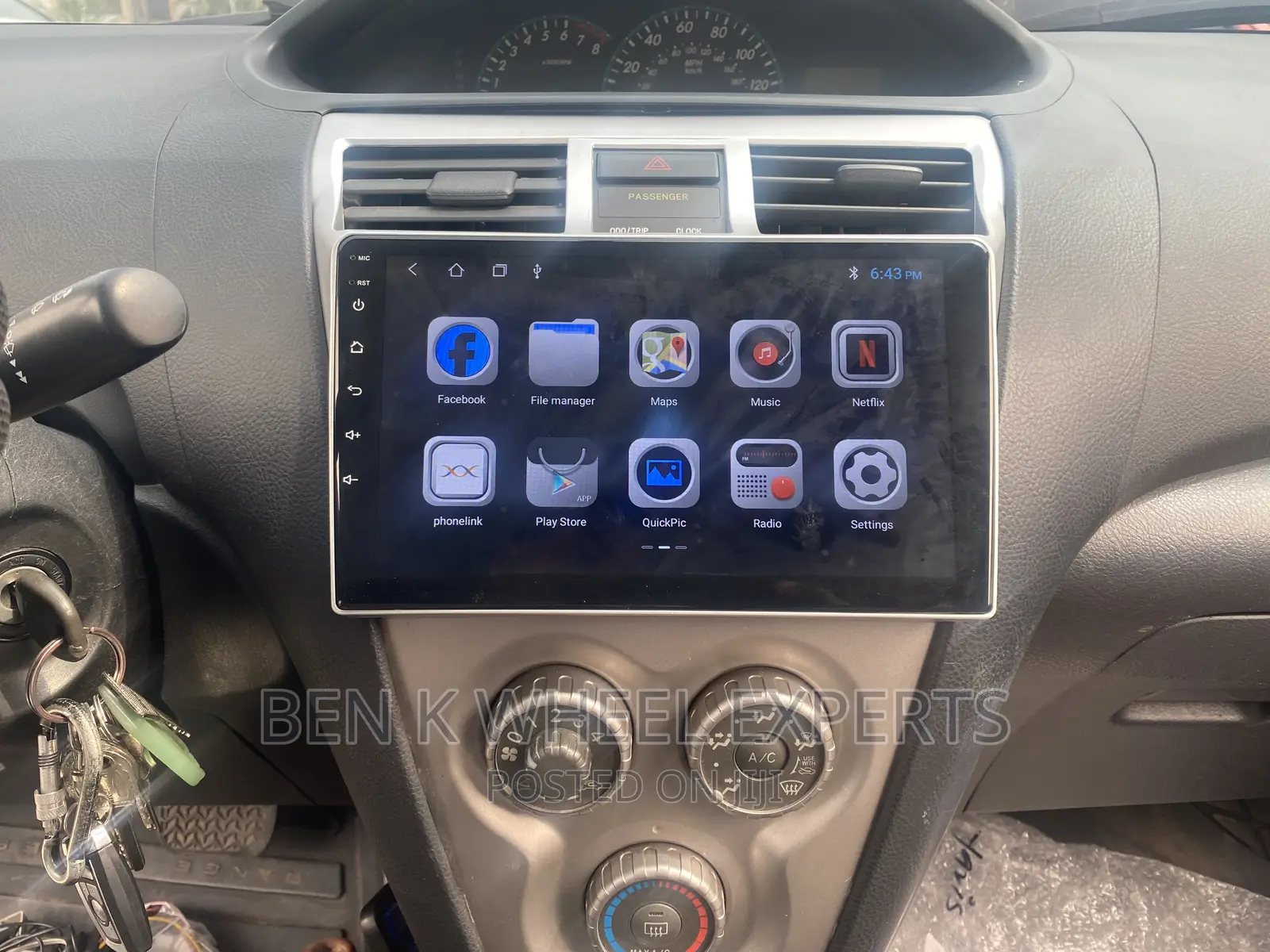 Toyota Yaris/Belta Android Screen A