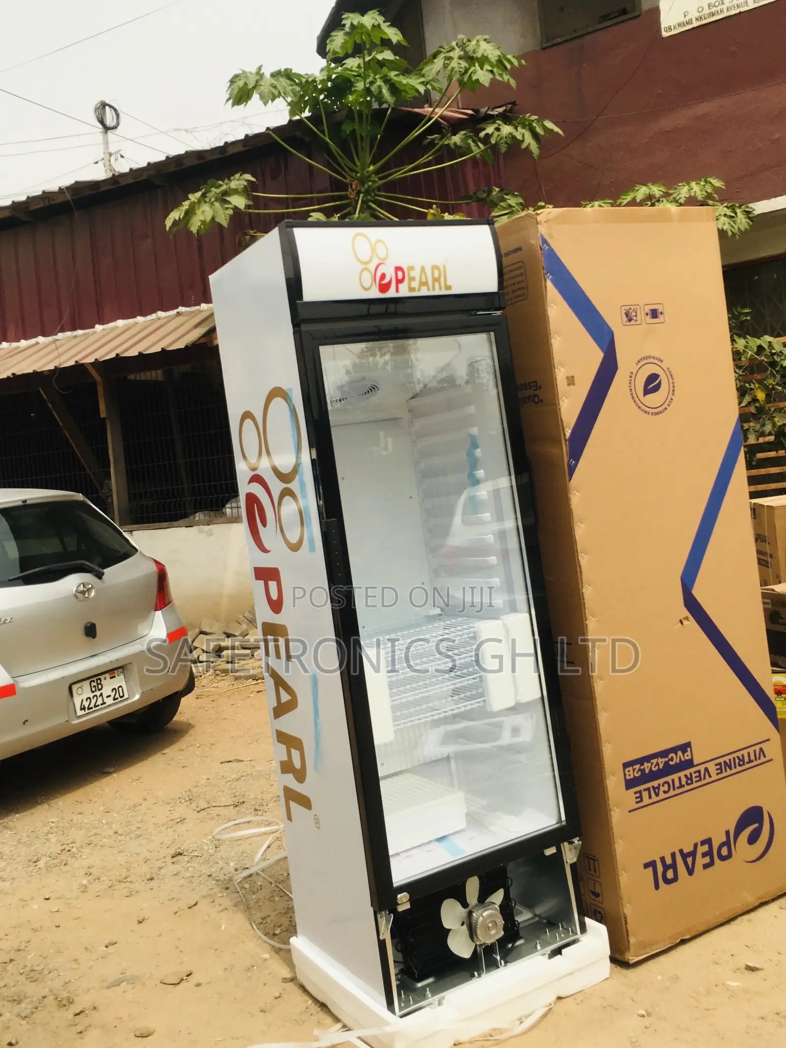 Quality Glass Pearl Singledoor Display PVC-422-2b Fridge