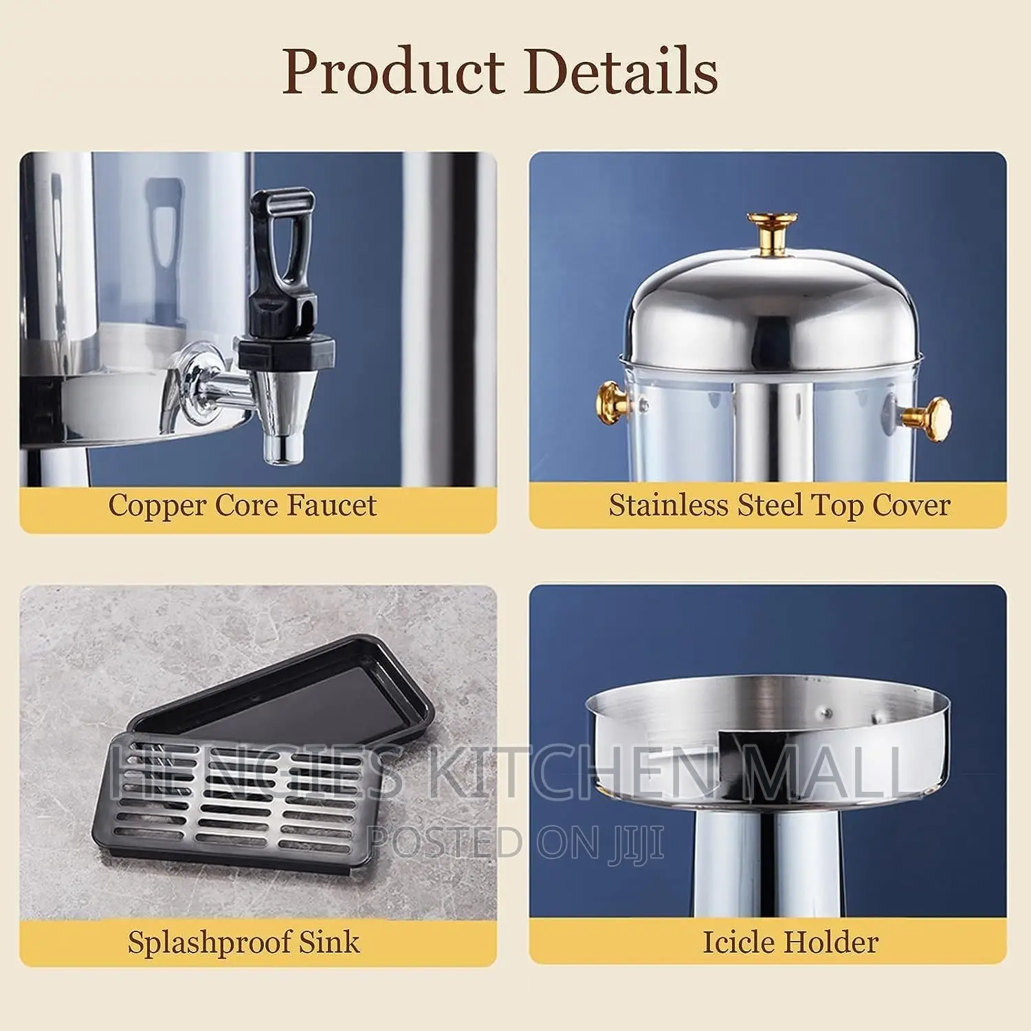 Acrylic Juice Dispenser 8L