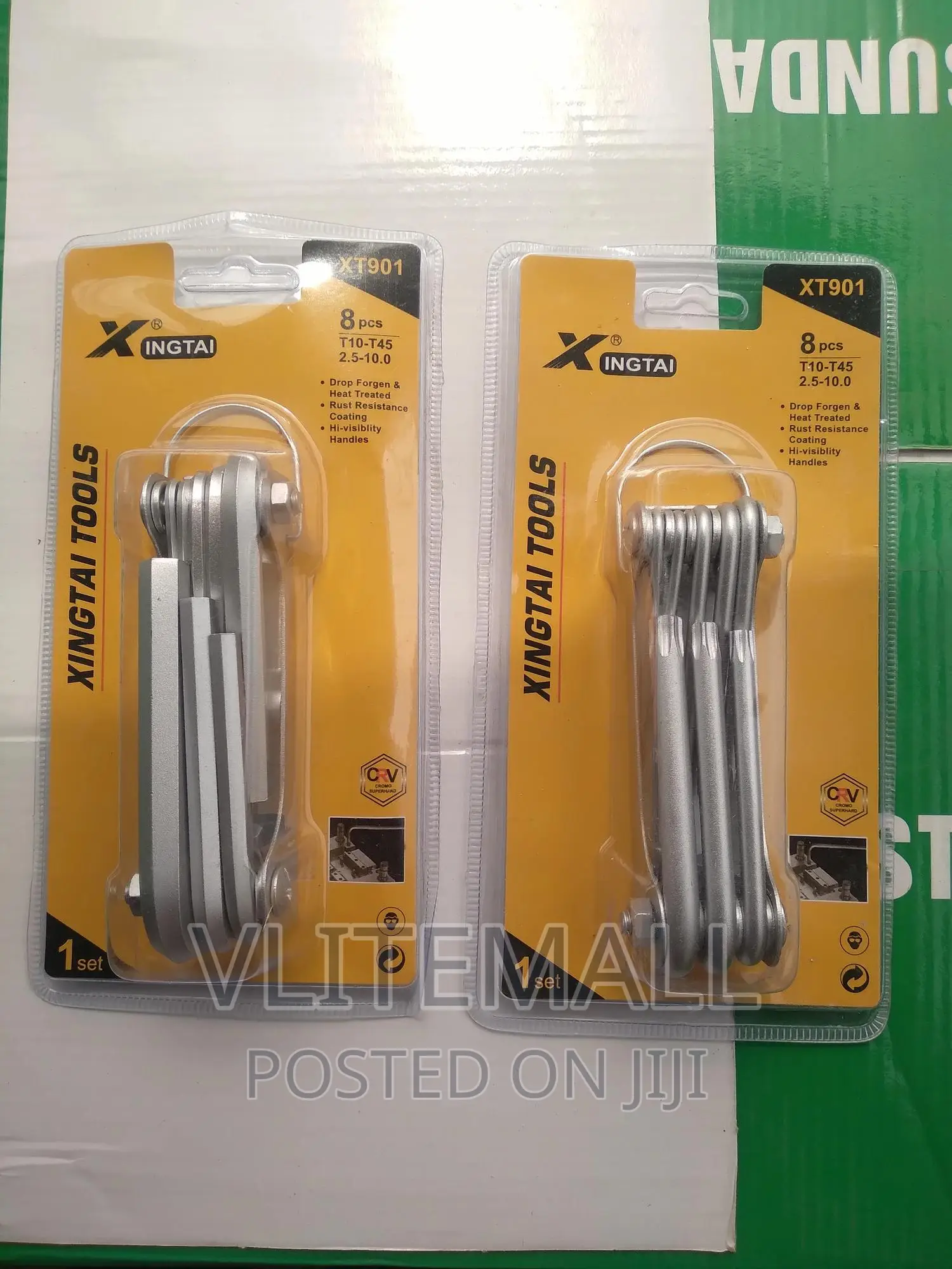 8 Pcs. Foldable Allen Hex Key Set