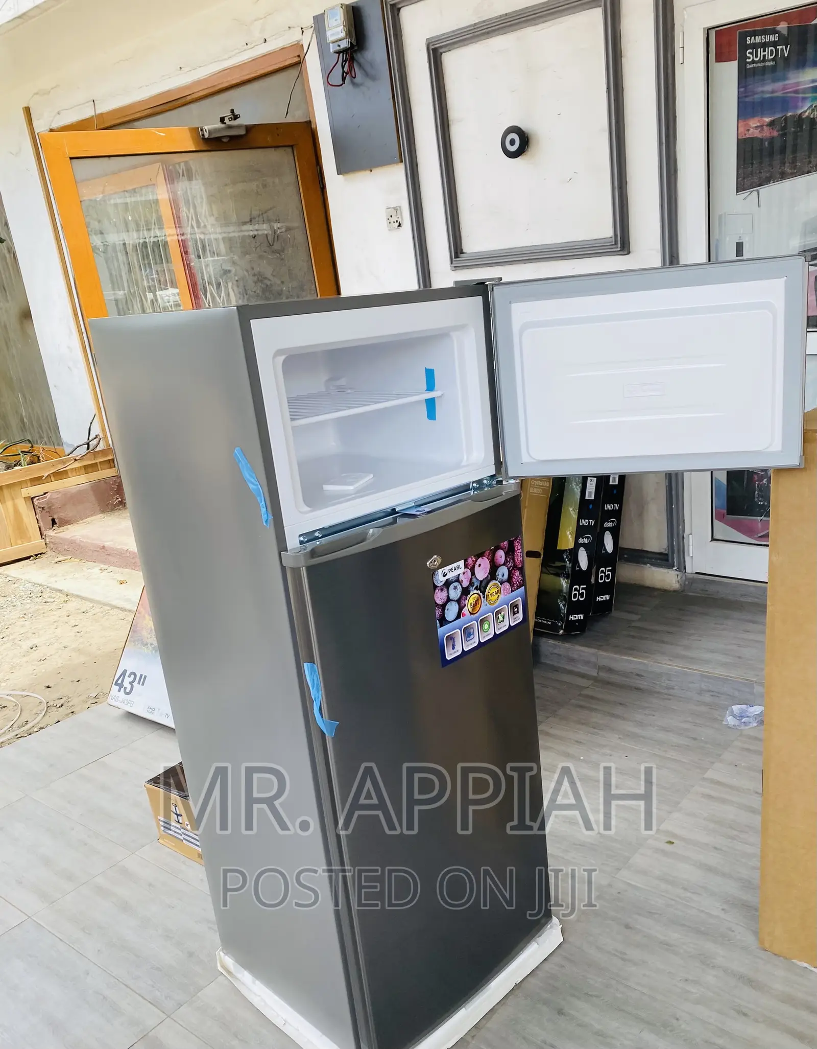Energy Efficient Pearl PF-250 2 Door Electric Fridge(Gray).