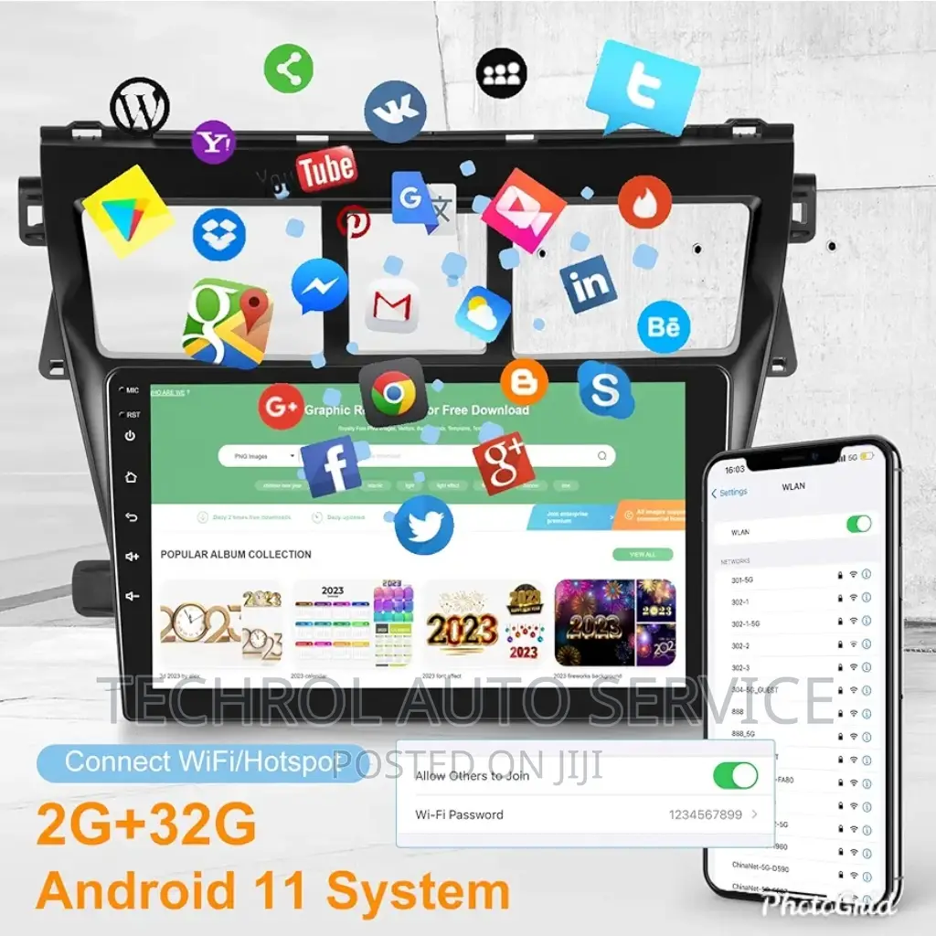 Toyota Yaris Belta 2008-2011 Carradio Andriod Carplay System