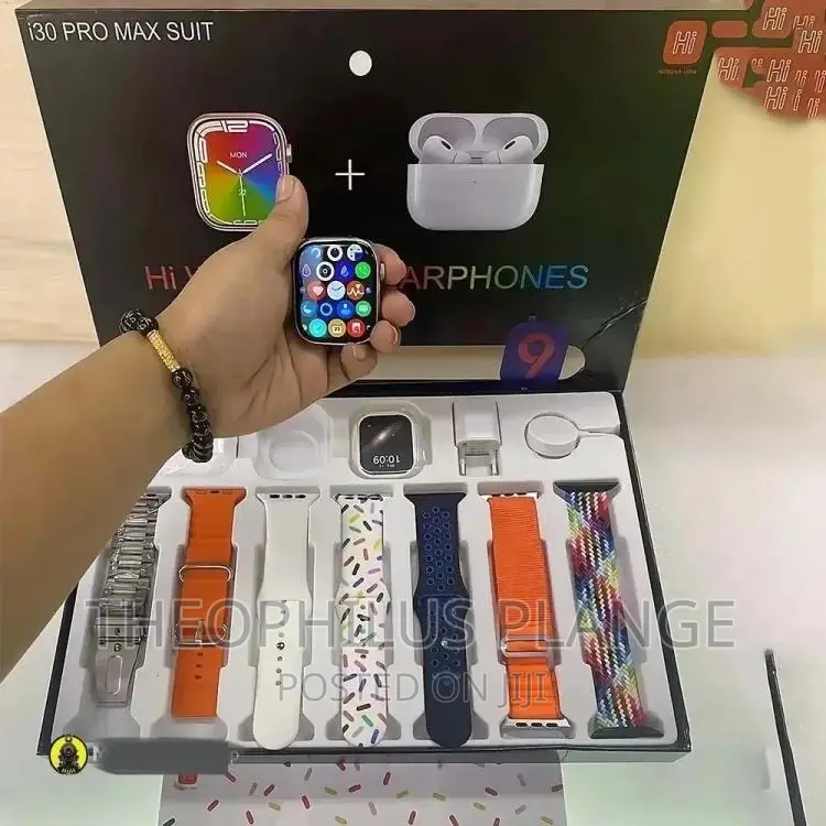 I30 Smart Watch Suit. Multiple Straps With Free Airpods
