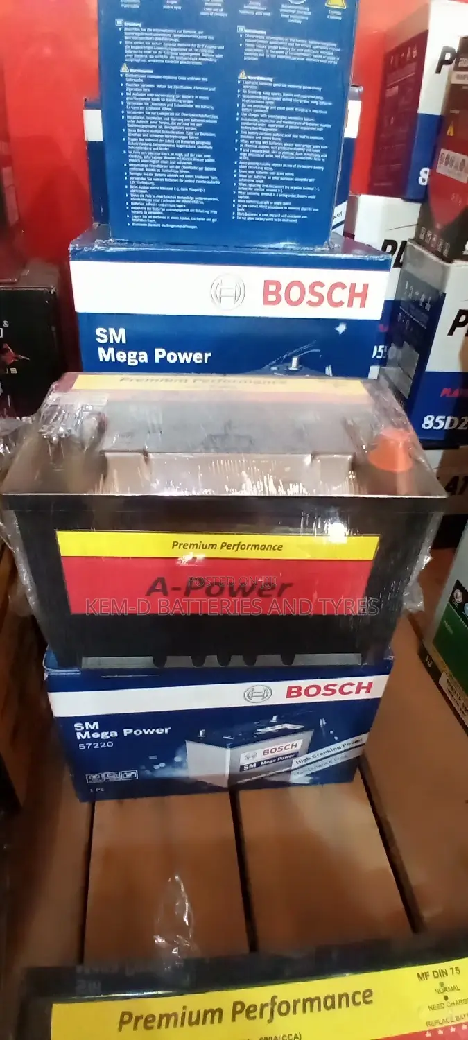 15 Plates A-power 55 Batteries - Free Delivery