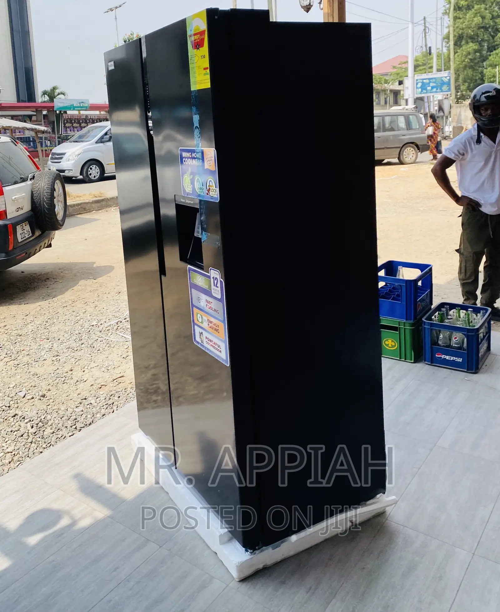 Quality Nasco Nassb2-64s Side by Side Electric Fridge,Black