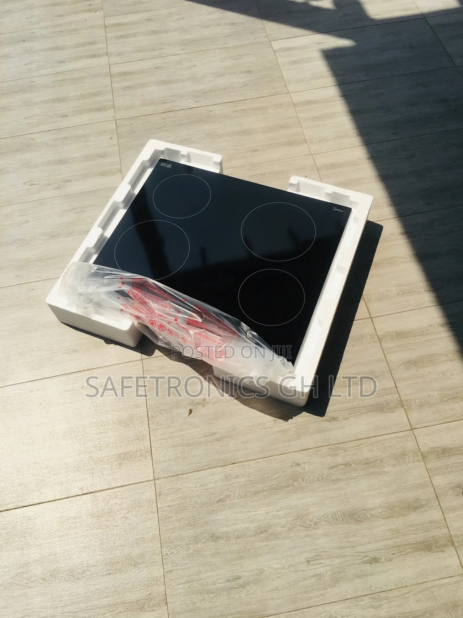 Midea Electric MC-HF605 Black Glass 4 Hobs Cooker