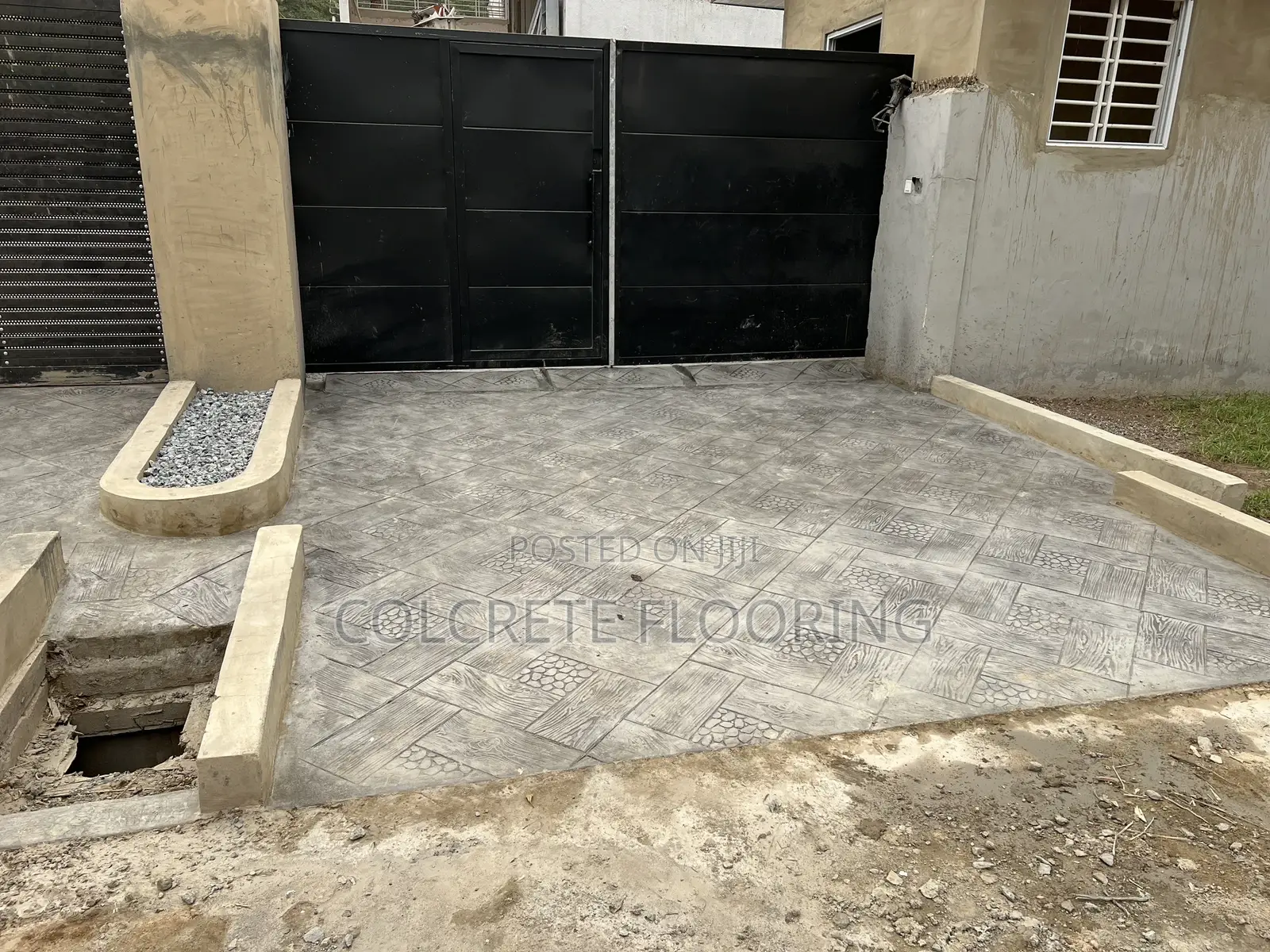Outdoor Stamped Concrete Floor