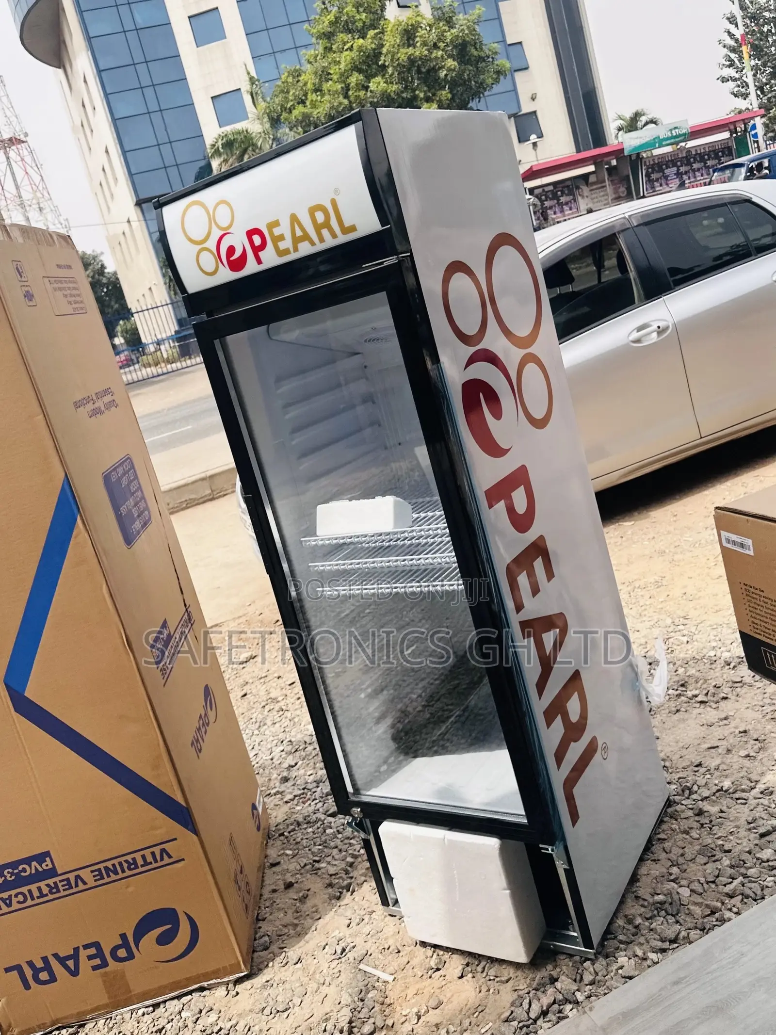 Display PVC-316-2b Pearl Glass Electric Singledoor Fridge