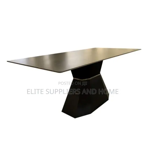 Dining Table Wooden With Slate Stone Top