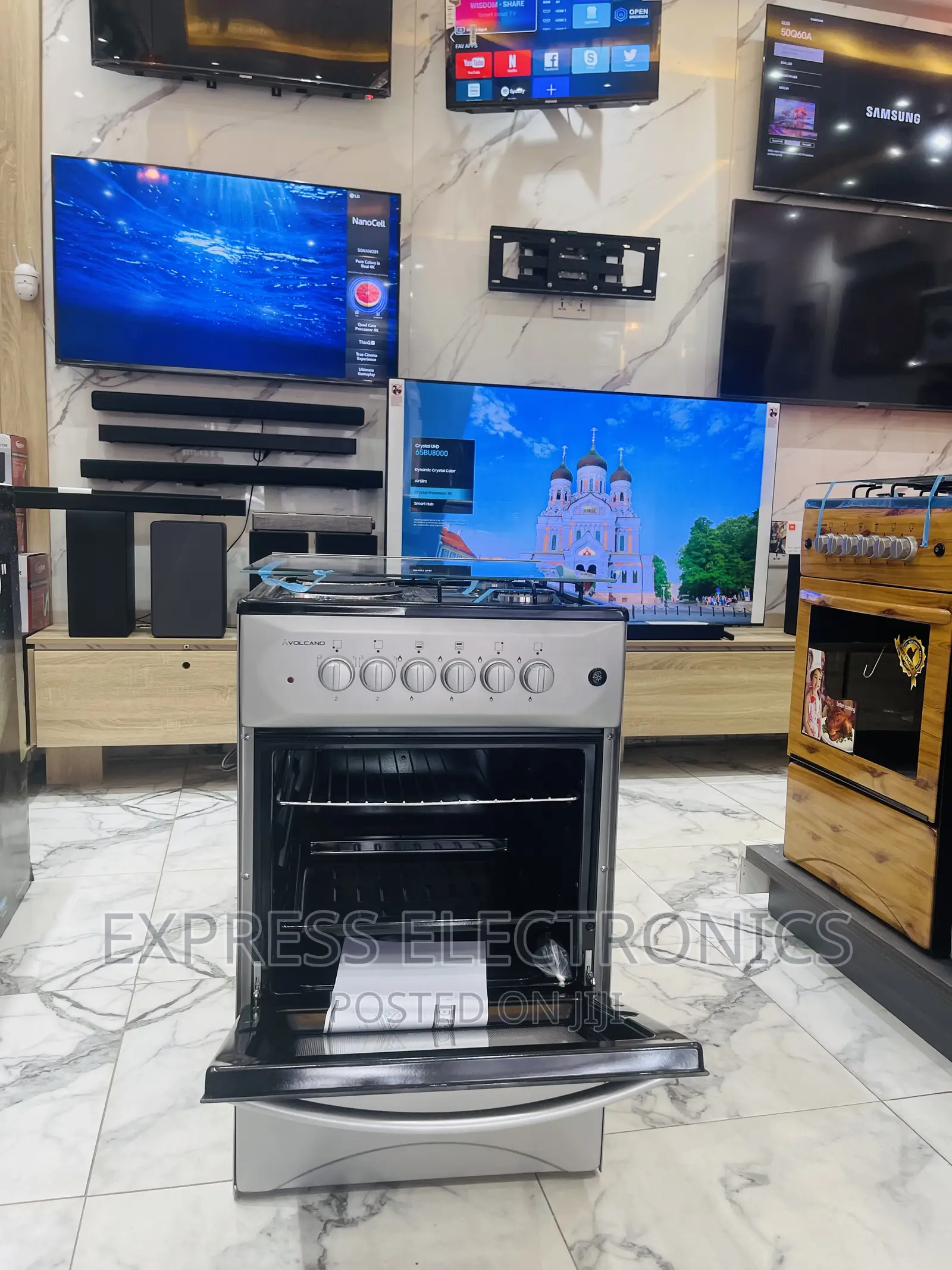 Sliver Shunning 2-2 Oven Grill 50/50 Gas Electric Cooker