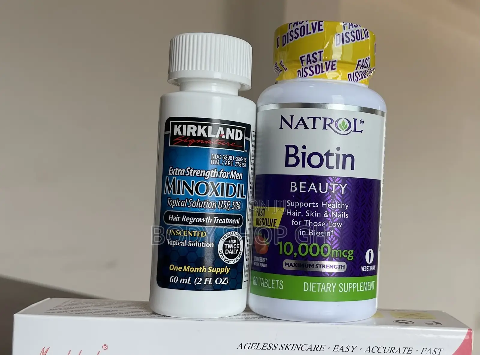 Biotin + Kirkland Minoxidil Combo for Beard and Hairline