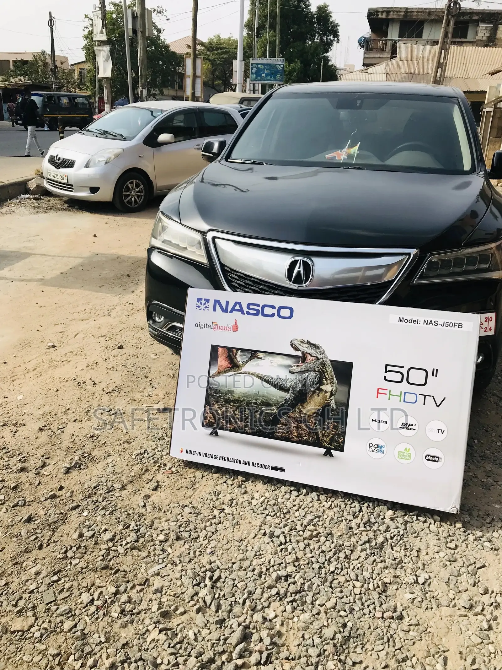 Full HD Black Electric Nasco 50 Inches Glossy Digital LED Tv