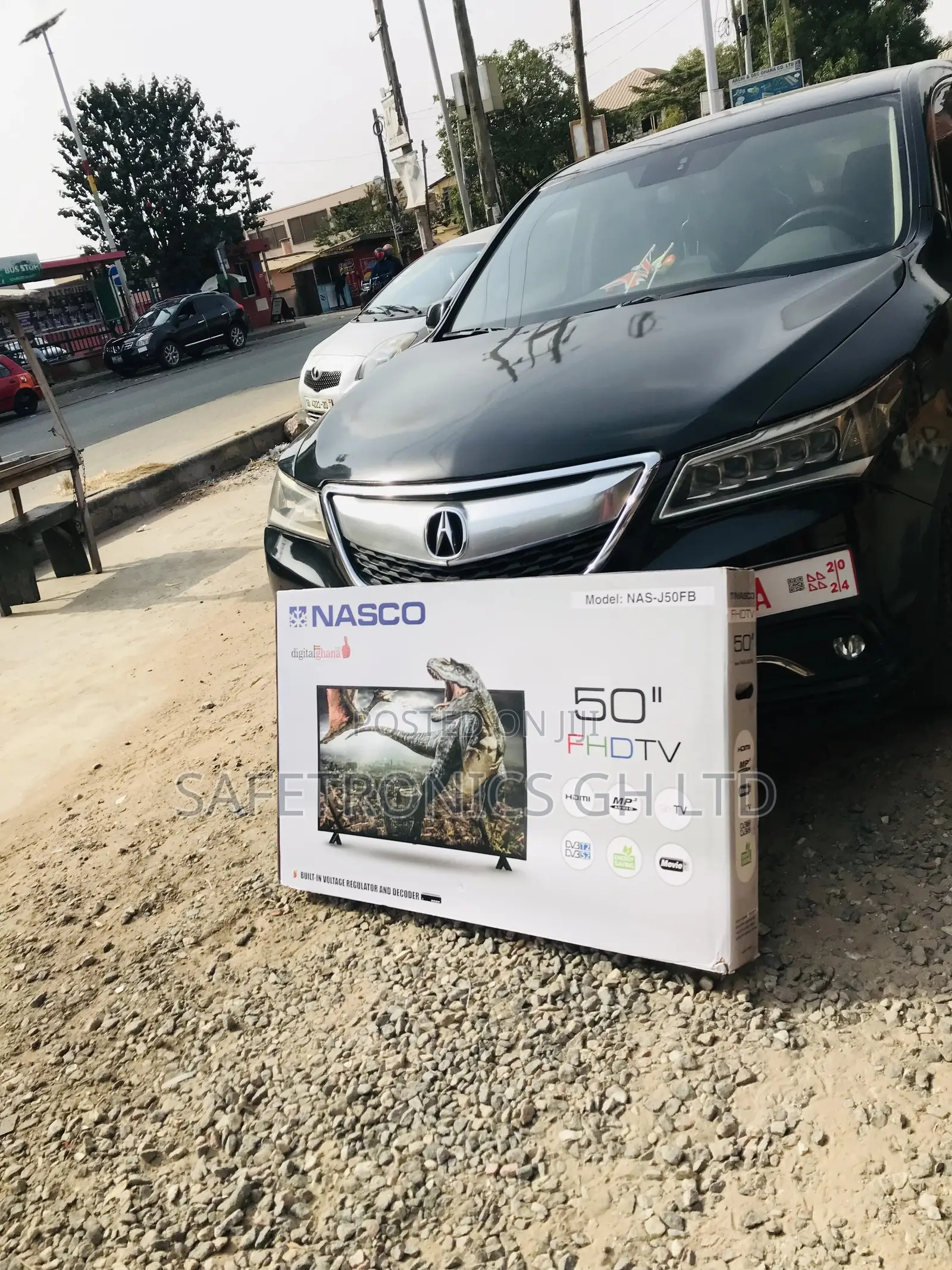 Nasco Digital Black Electric 50 Inches Full HD LED Glossy Tv