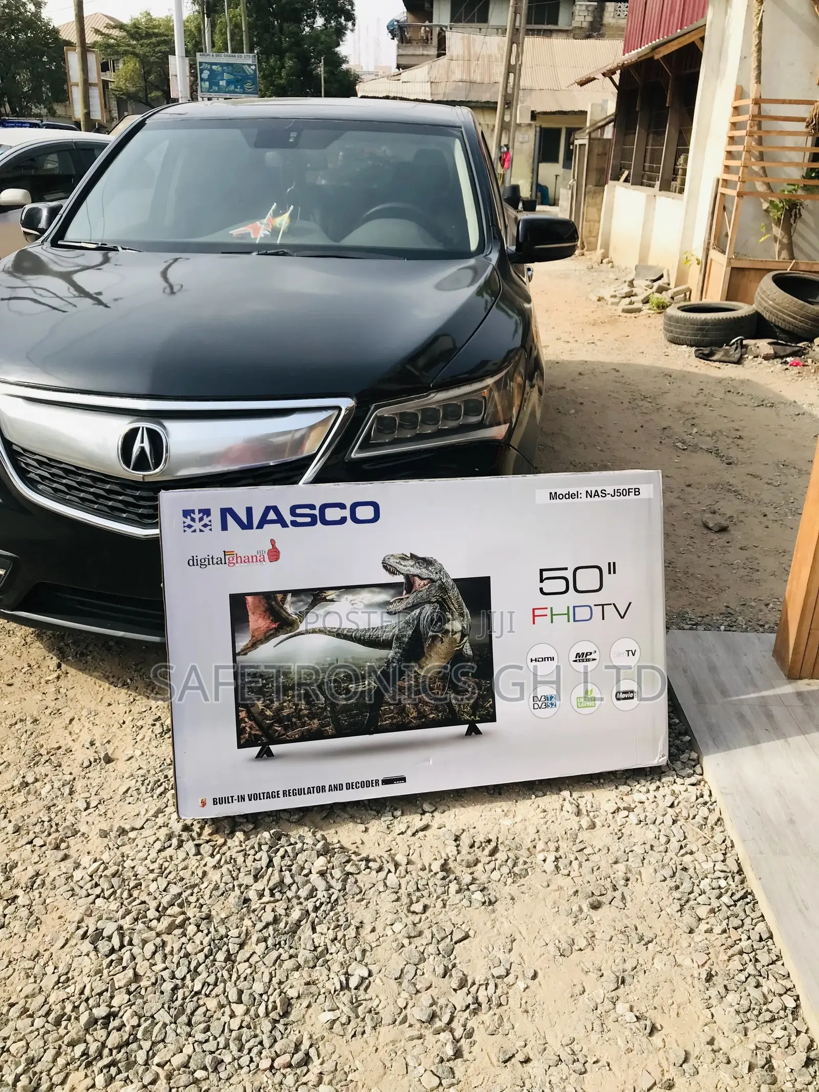 Digital 50 Inches Glossy Full HD Black Nasco Electric LED Tv