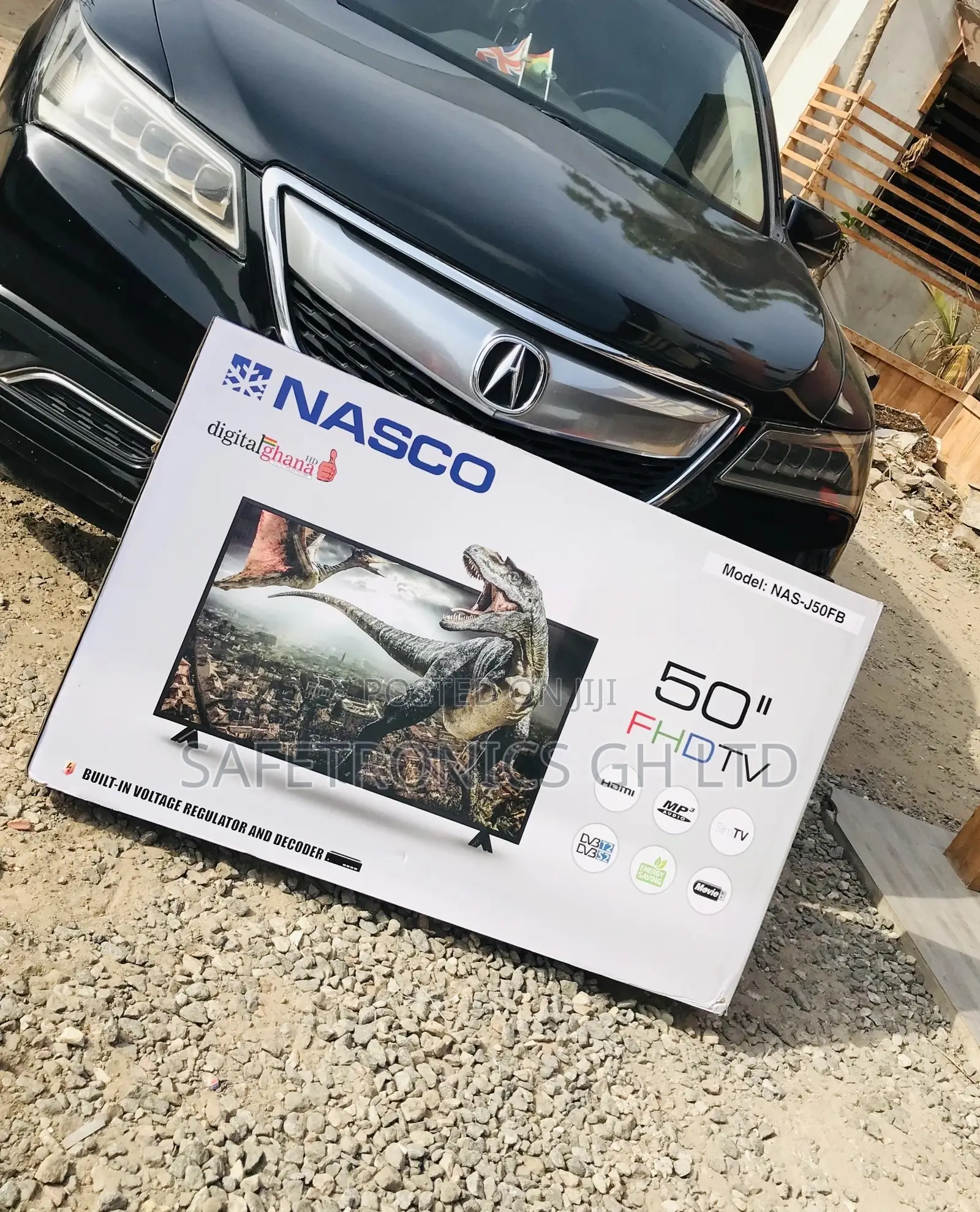 Full HD Electric Nasco 50 Inches LED Glossy Black Digital Tv
