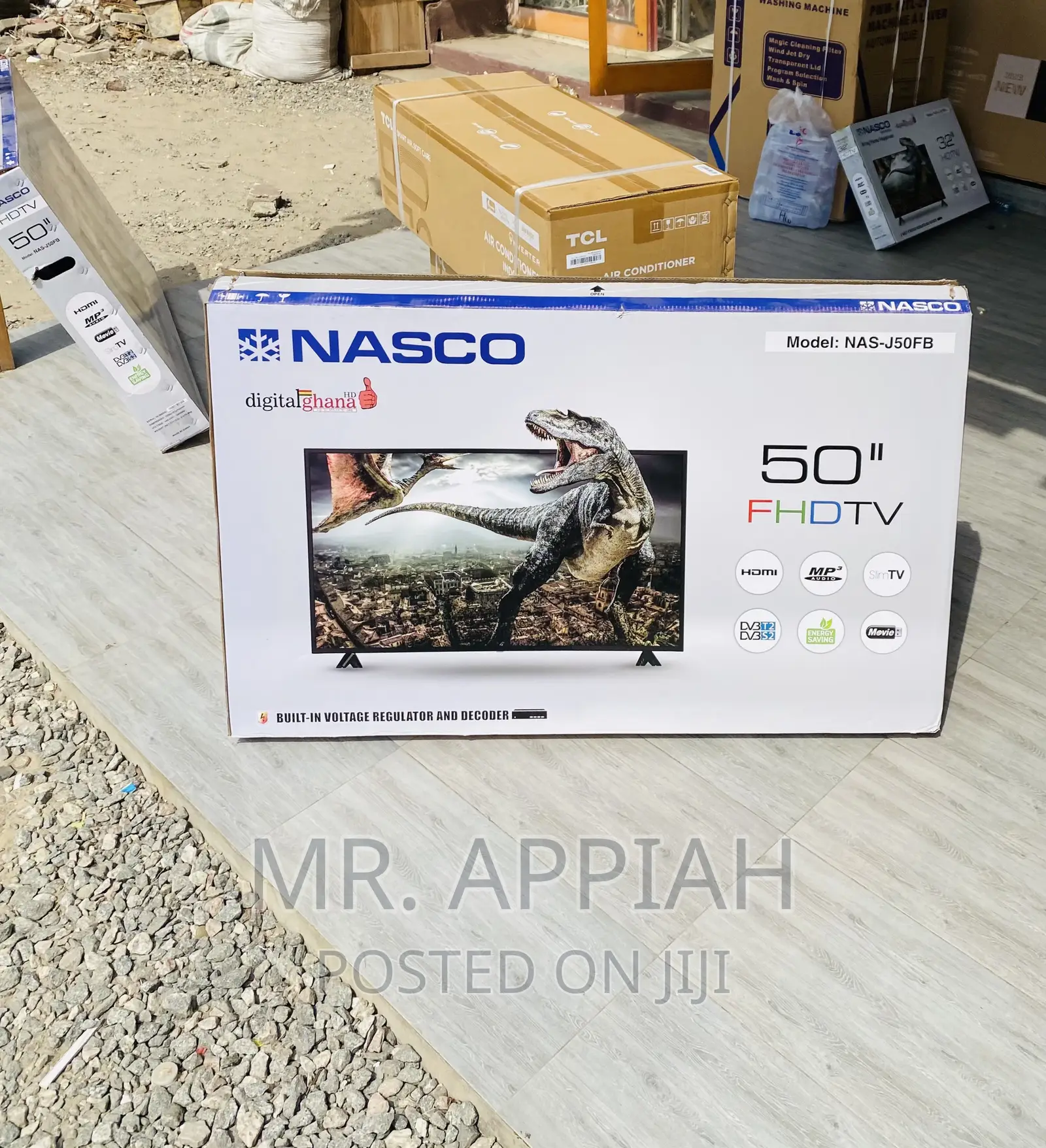 Get Original Nasco 50” Digital Satellite Led Tv(Black).