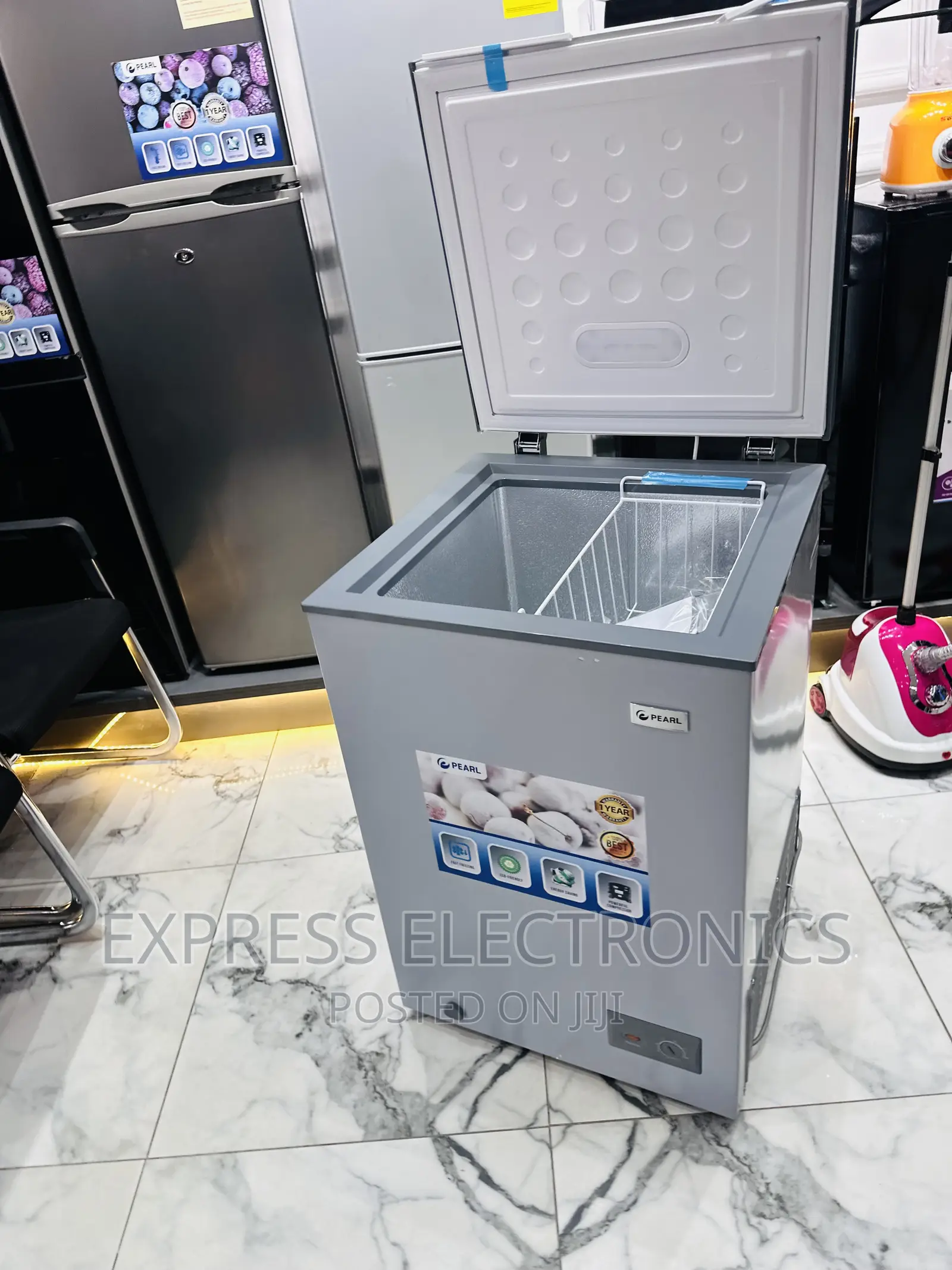 Eco Friendly System Chest Freezer Pearl 100L