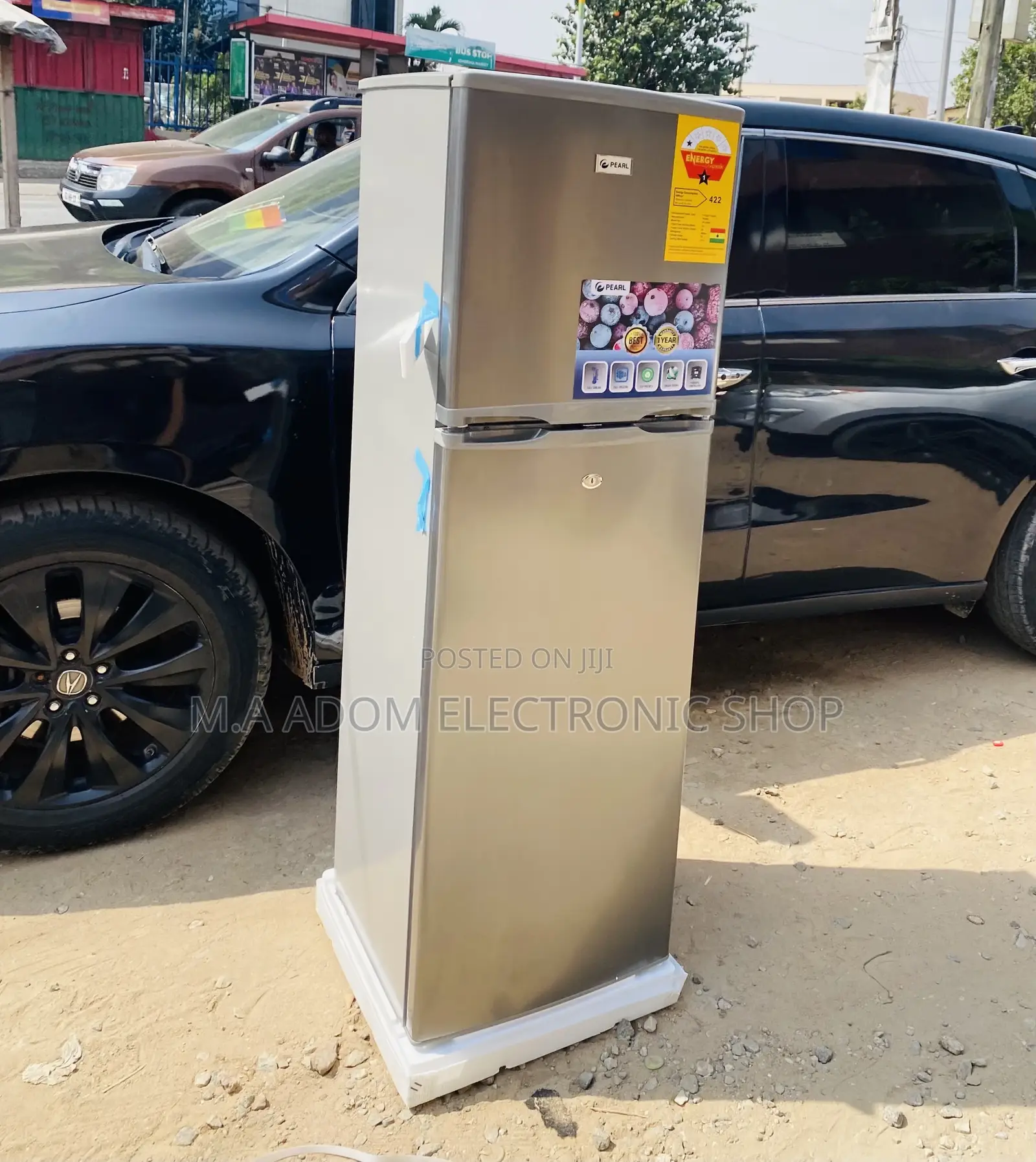 Lovely Design Pearl PF-270 Ix 2 Door Electric Fridge,Gray.