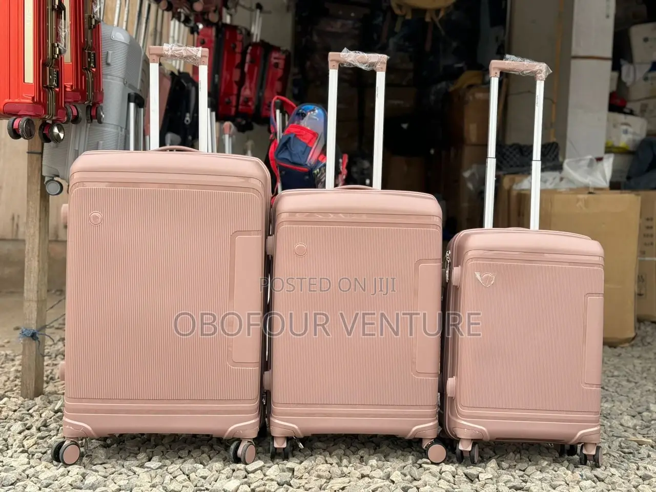 ENGEL 3 in 1 Rose Gold Luxury Luggage
