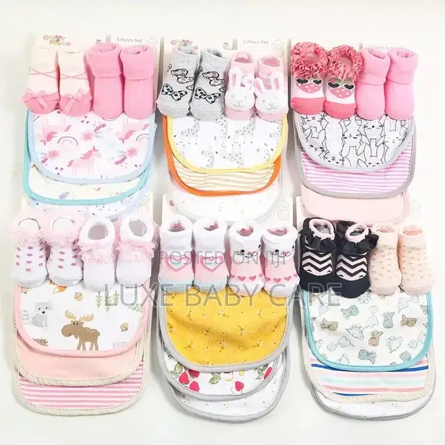Baby Bib Socks Set