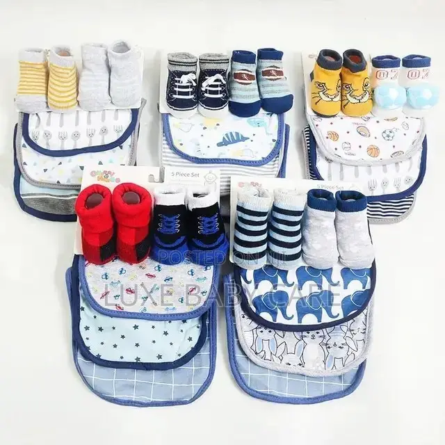 Baby Bib Socks Set