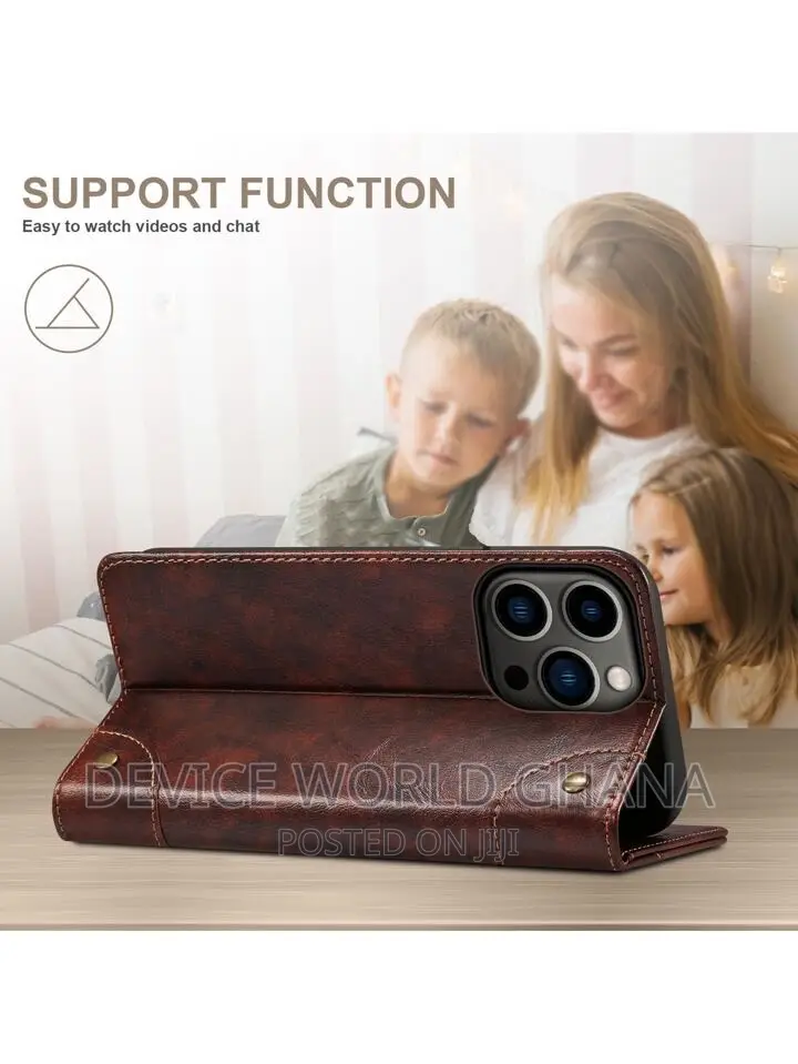 Suteni Leather Flip Case for iPhone 15promax 15pro