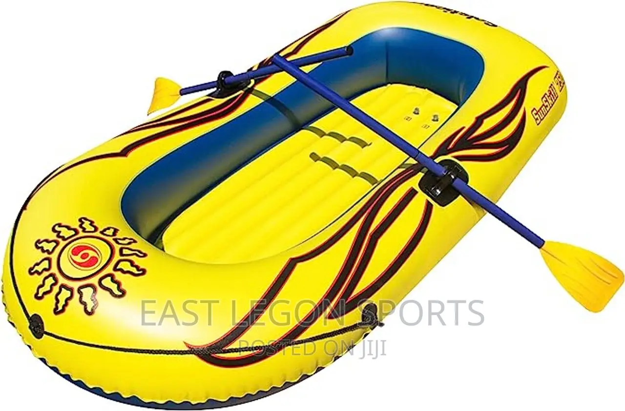 Yellow Inflatable Boat Pool Float