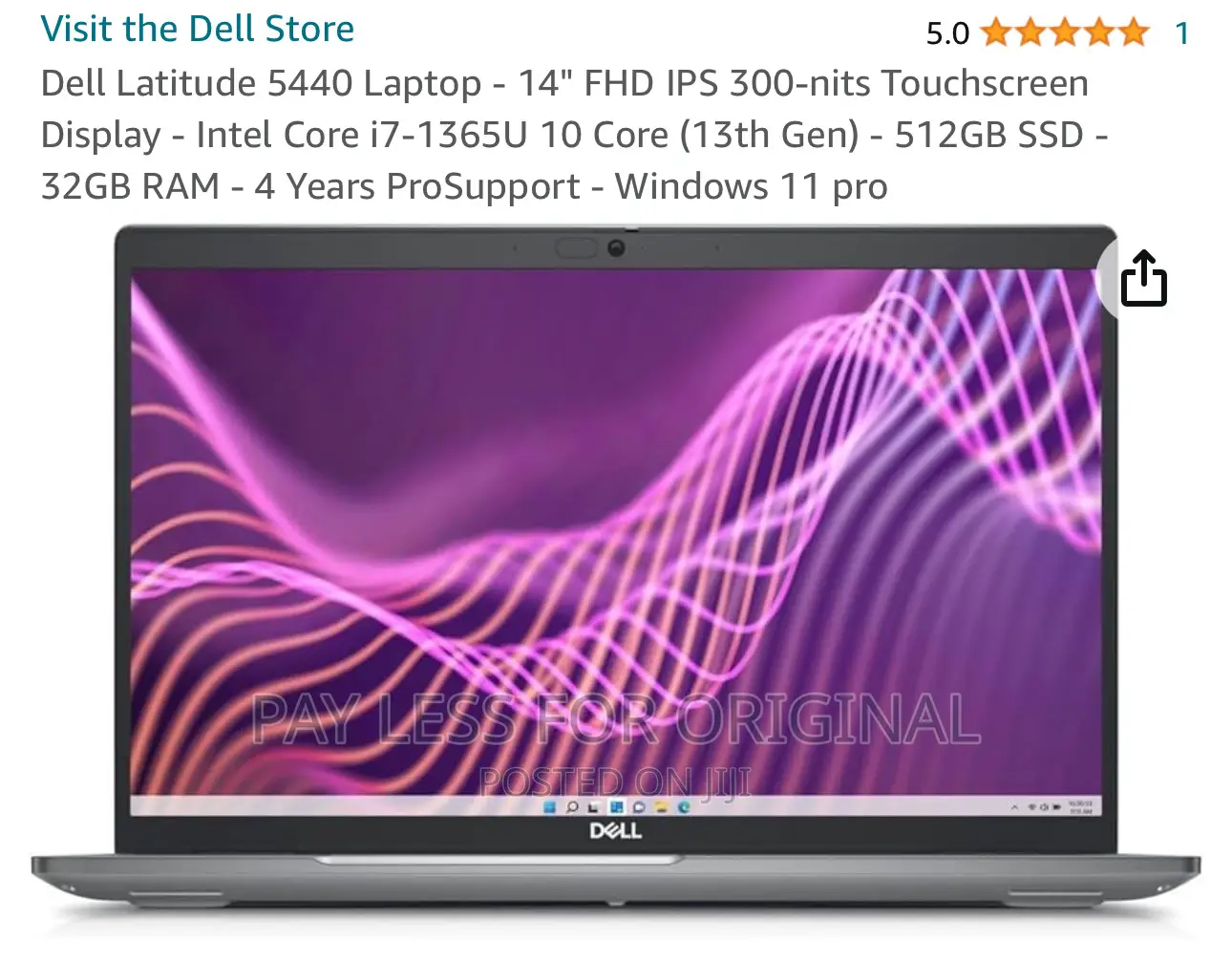 New Laptop Dell Latitude 5440 32GB Intel Core I7 SSD 512GB