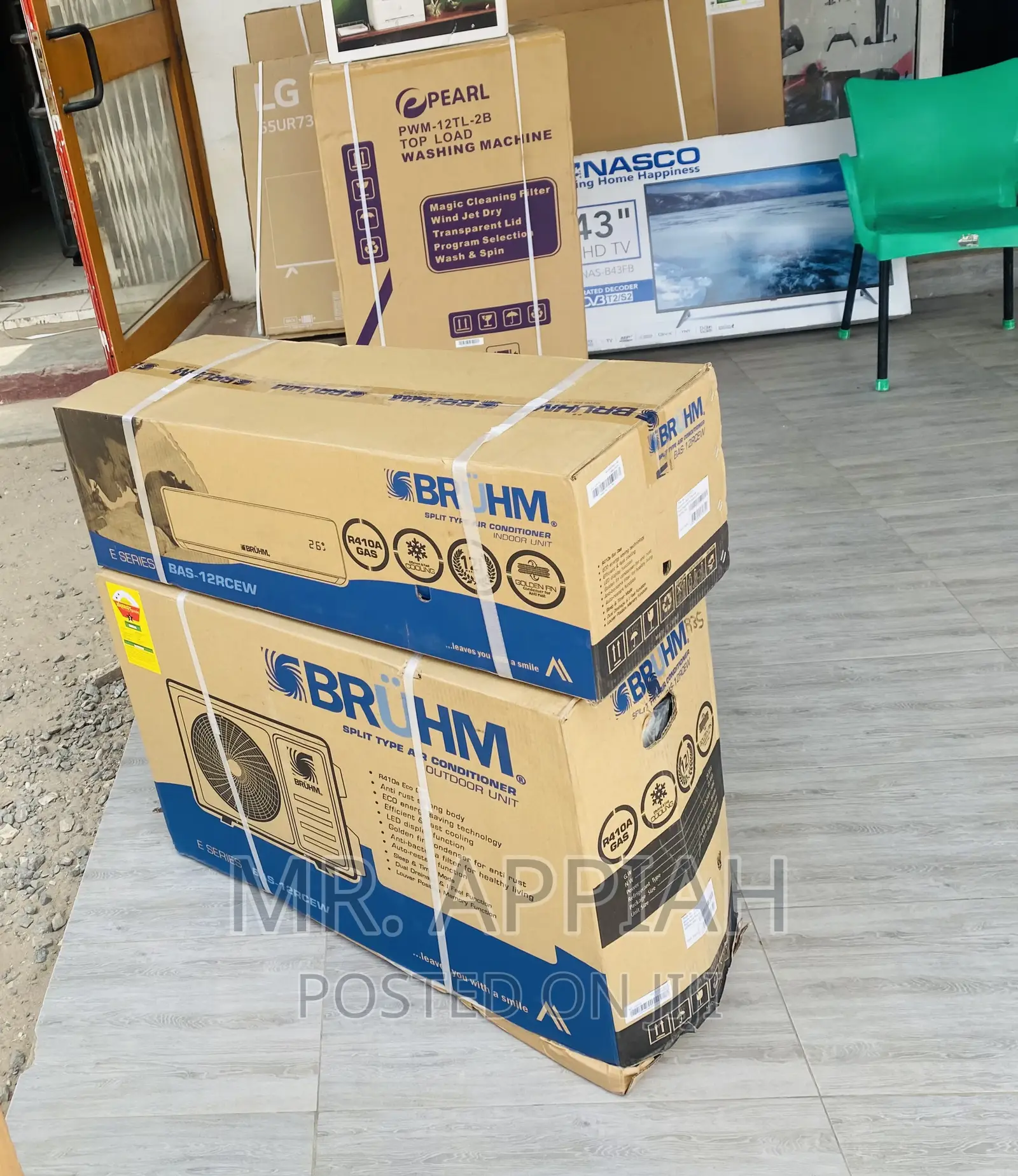 Affordable Bruhm 2.0hp Split Type Ac With Anti-Rust Body.