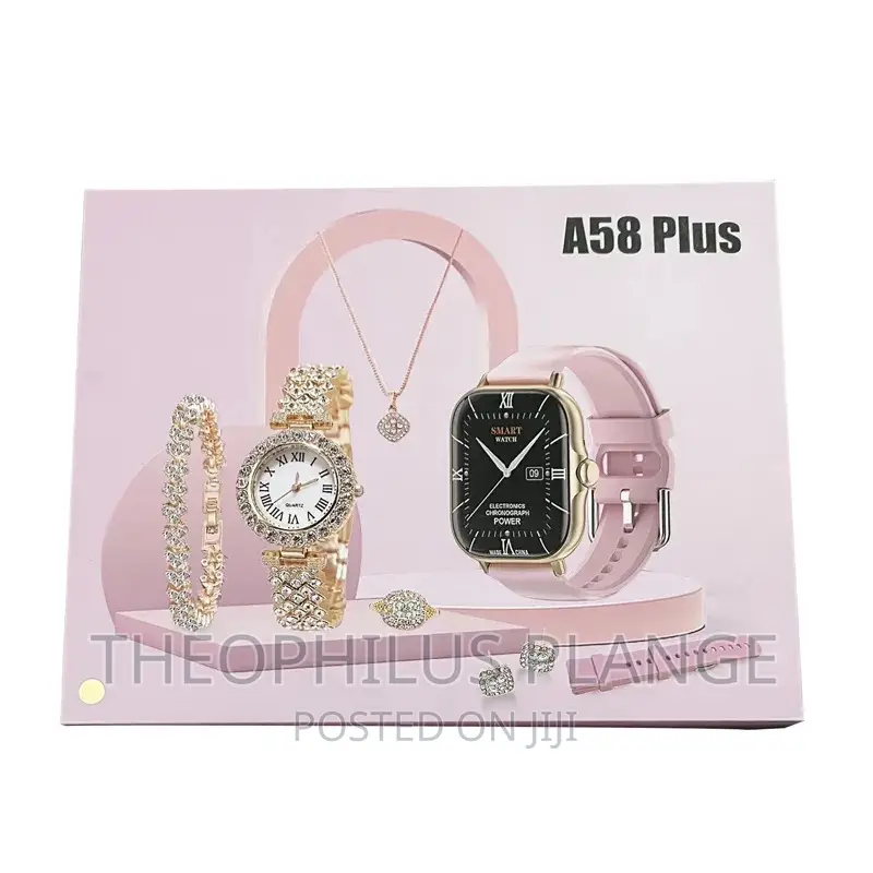 A58 Ladies Smart Watch With Bracelets Set