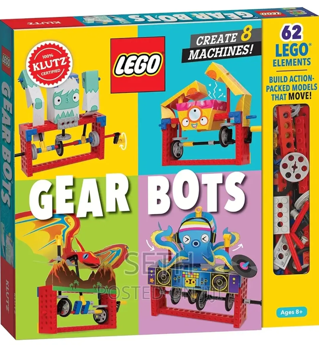 Klutz Lego Gear Bots Science/Stem Activity Kit for 8-12 Yrs