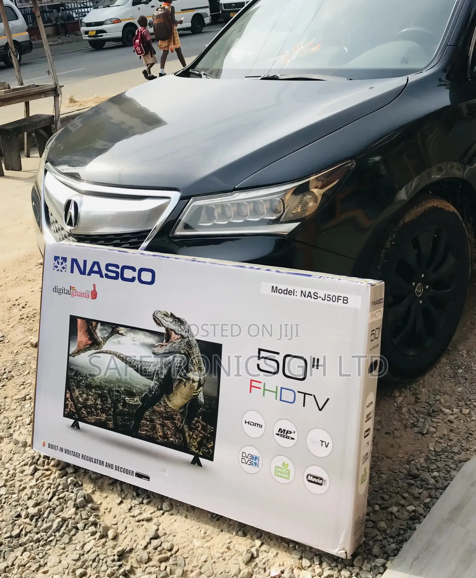 Glossy Led Electric 50 Inches Black Nasco Digital Full HD Tv
