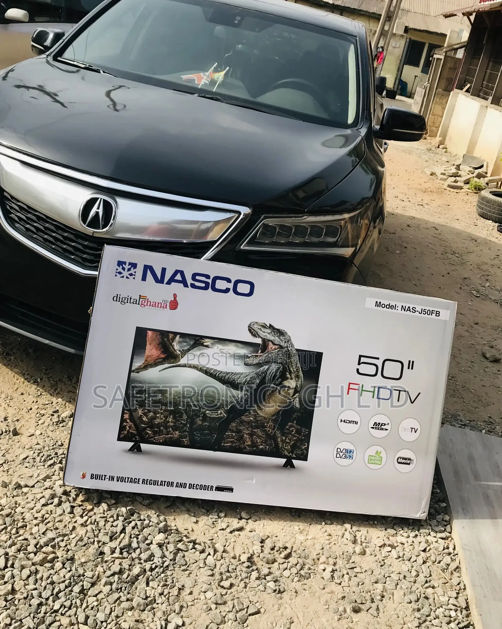 Full HD Nasco Black Electric 50 Inches Gloss LED Digital Tv