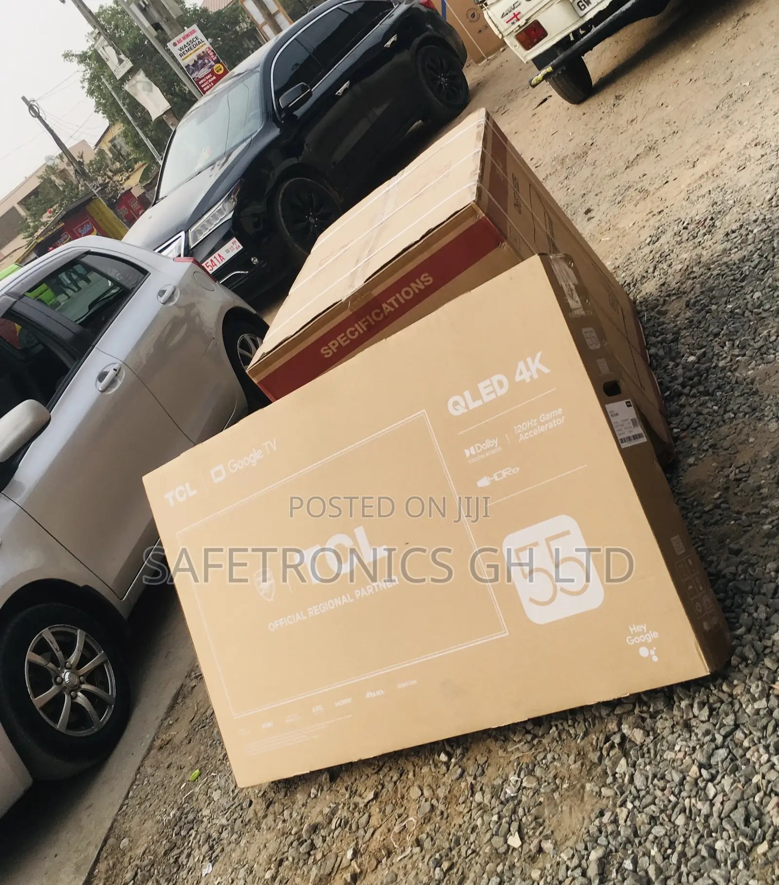 Glossy Qled Black TCL C635 Electric HDR 55 Inches Tv