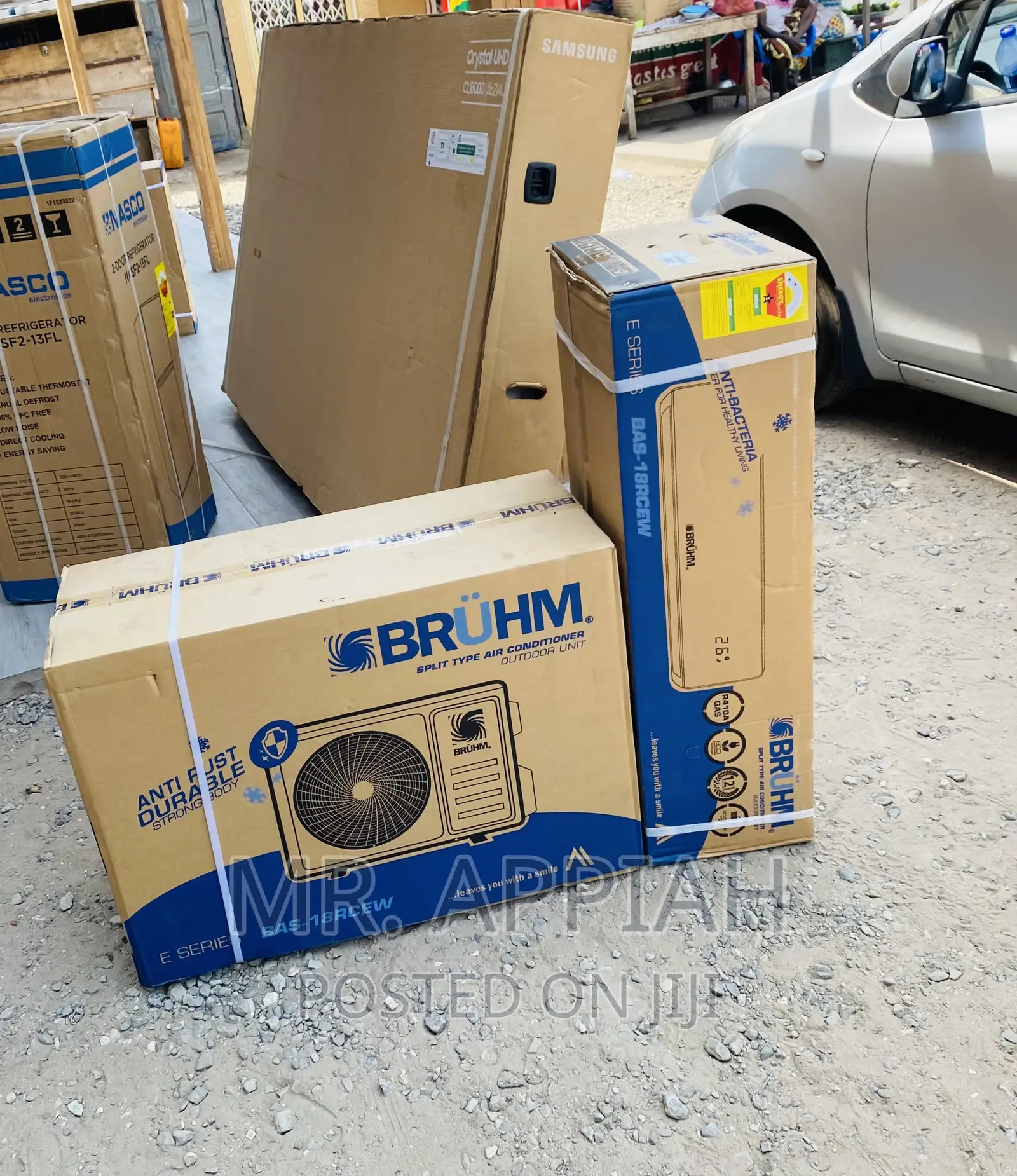 Extremely Cooling Bruhm 1.5hp Split Type Ac,White,R410.