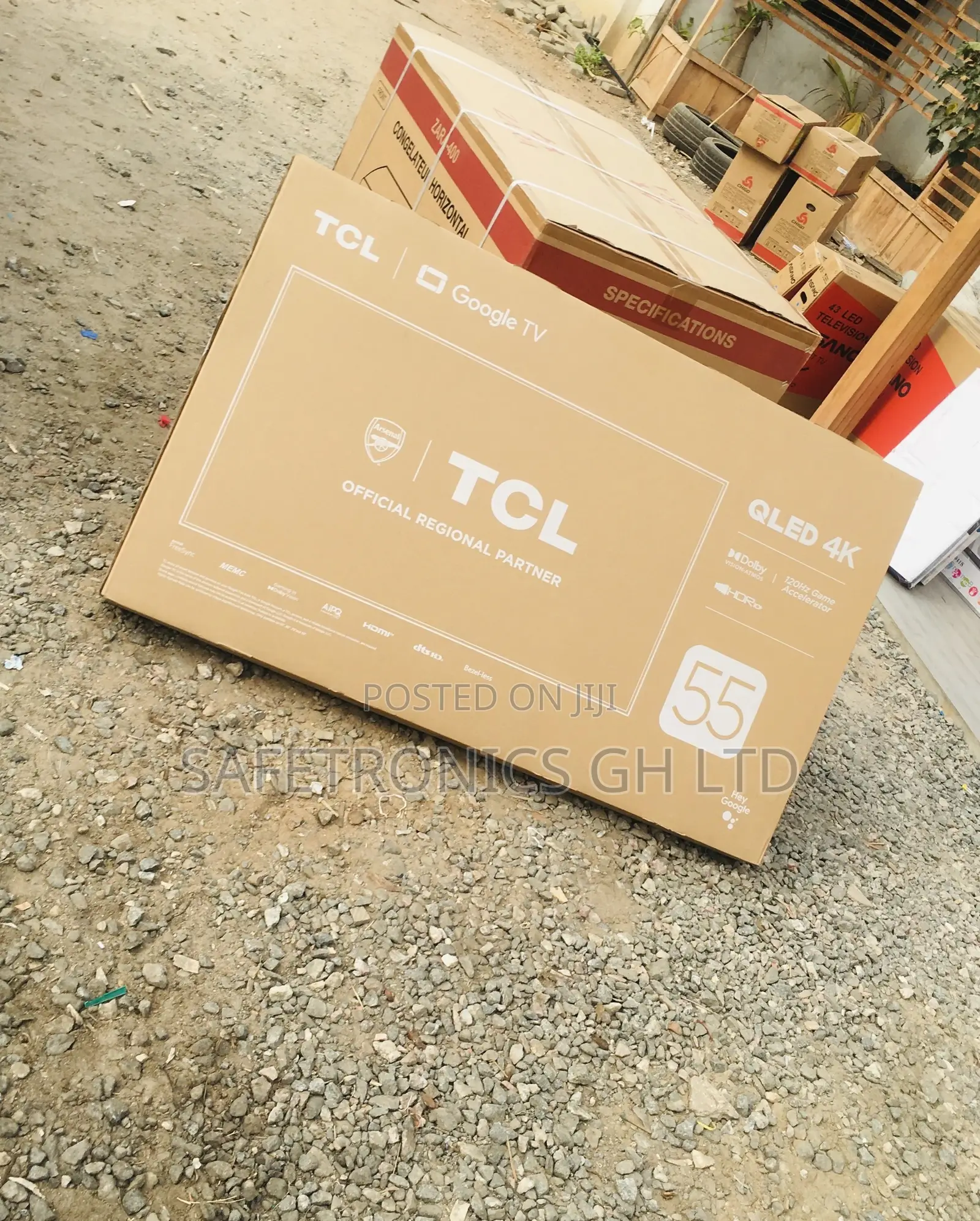 Glossy TCL Black Glossy HDR 55 Inches Electric C635 Tv