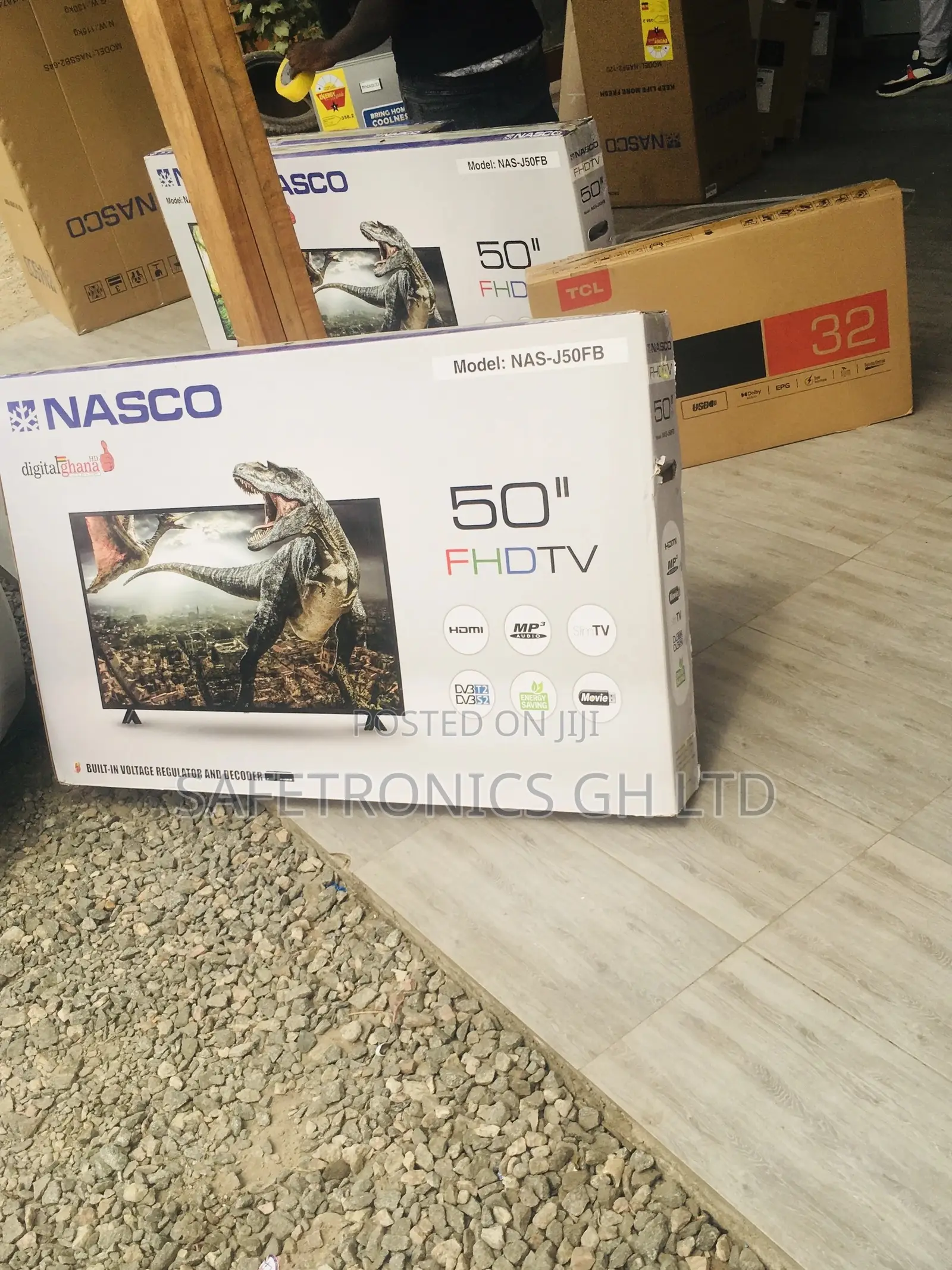 50 Inches Glossy LED Electric Black Nasco Full HD Tv