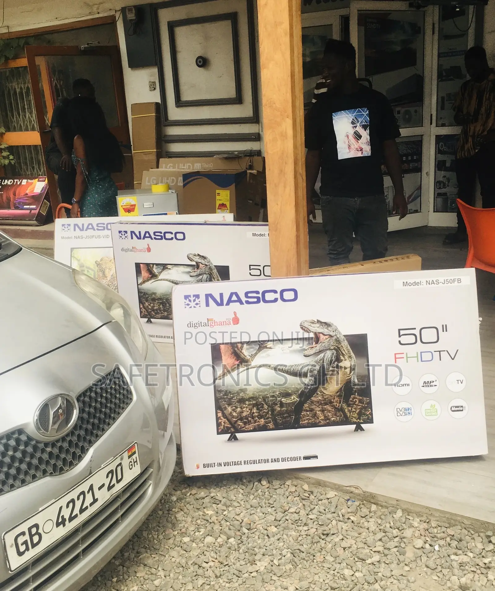 Nasco Digital 50 Inches Glossy LED Black Full HD Electric Tv