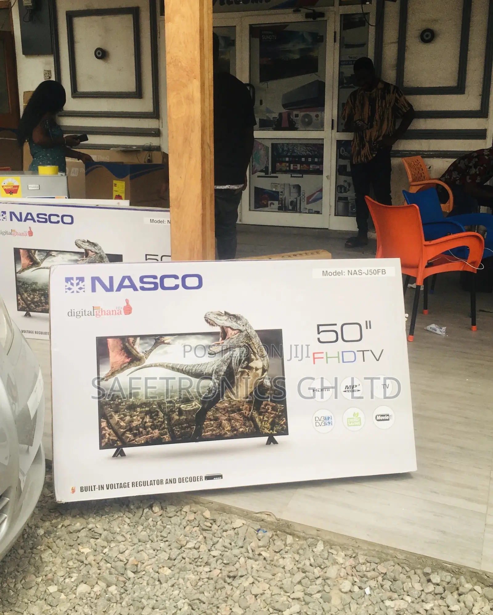 Electric Black Nasco Full HD 50 Inches Glossy Digital Tv